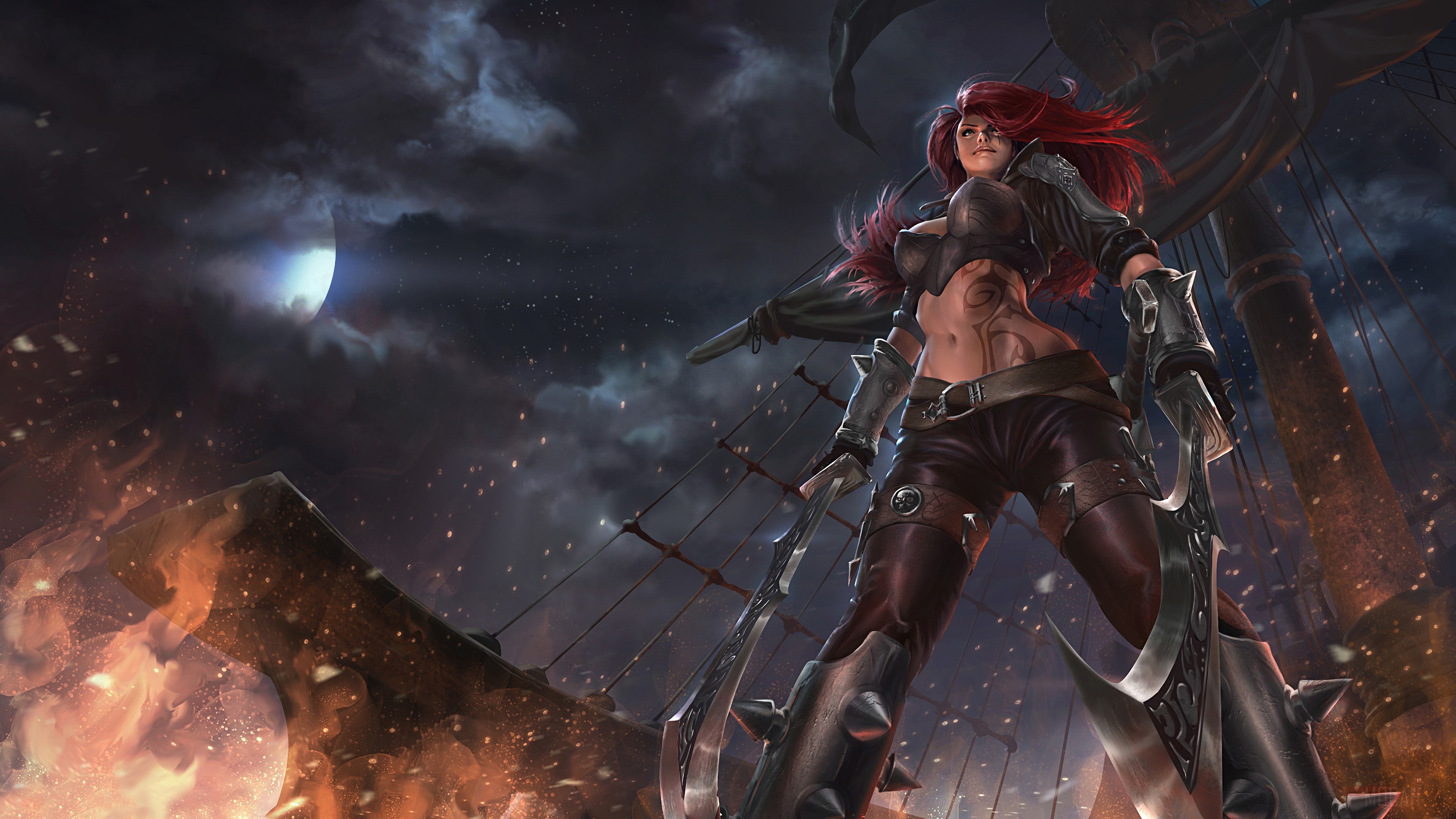 Katarina from League of Legends 4K HD Wallpaper