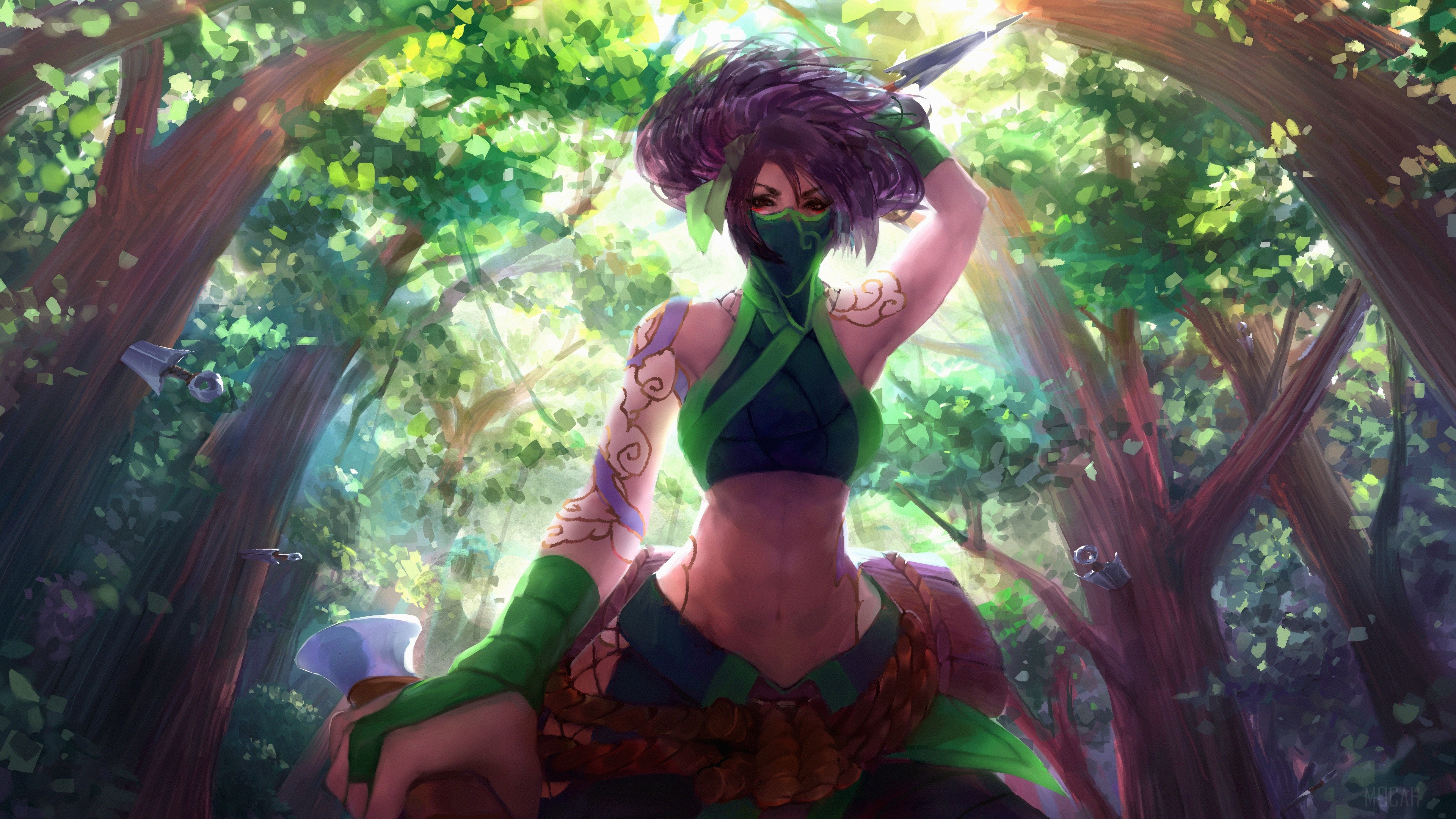 Akali from League of Legends 4K HD Wallpaper
