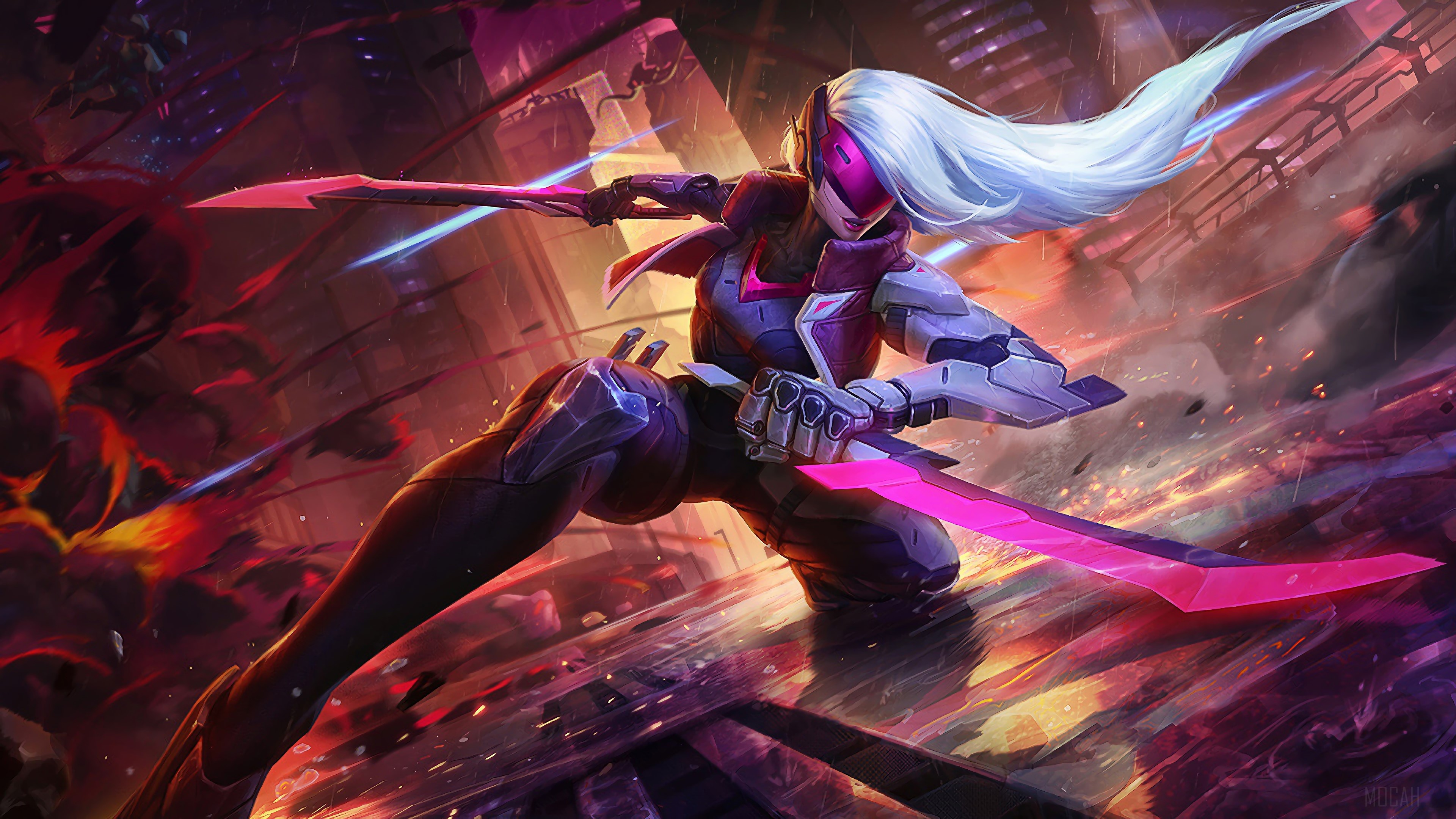 Project Katarina from League of Legends 4K HD Wallpaper
