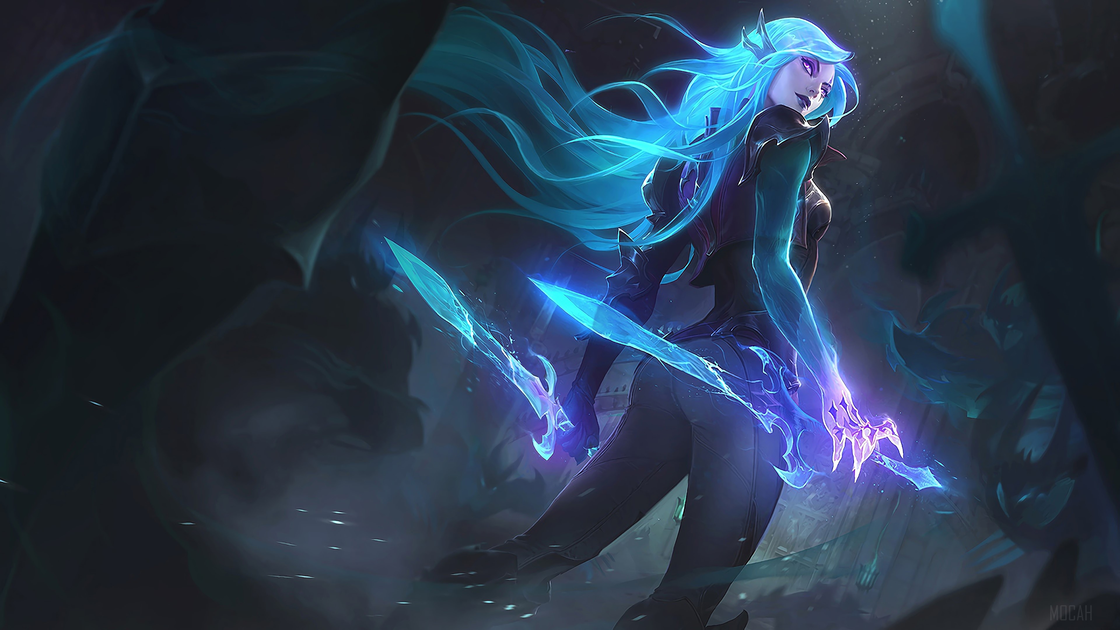 Death Sworn Katarina from League of Legends 4K HD Wallpaper