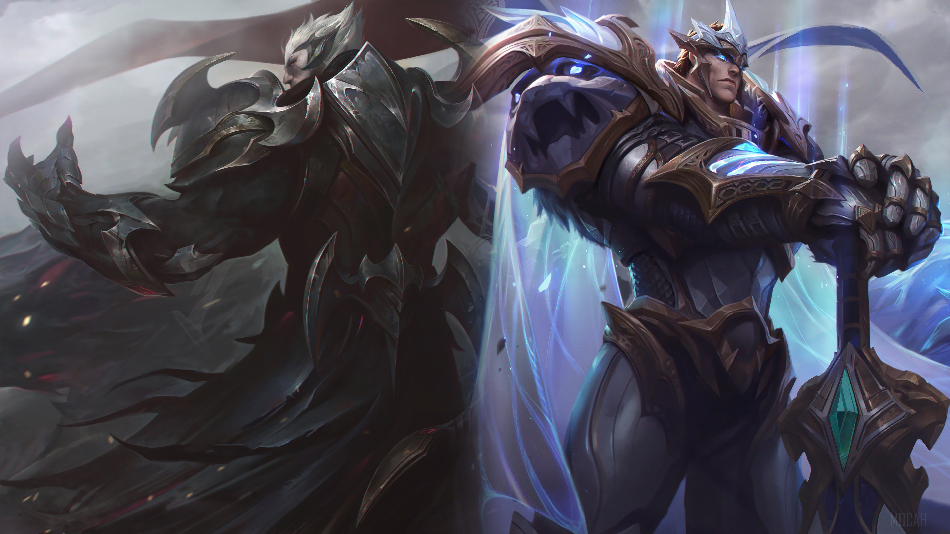 God King Darius and God King Garen from League of Legends 4K HD Wallpaper