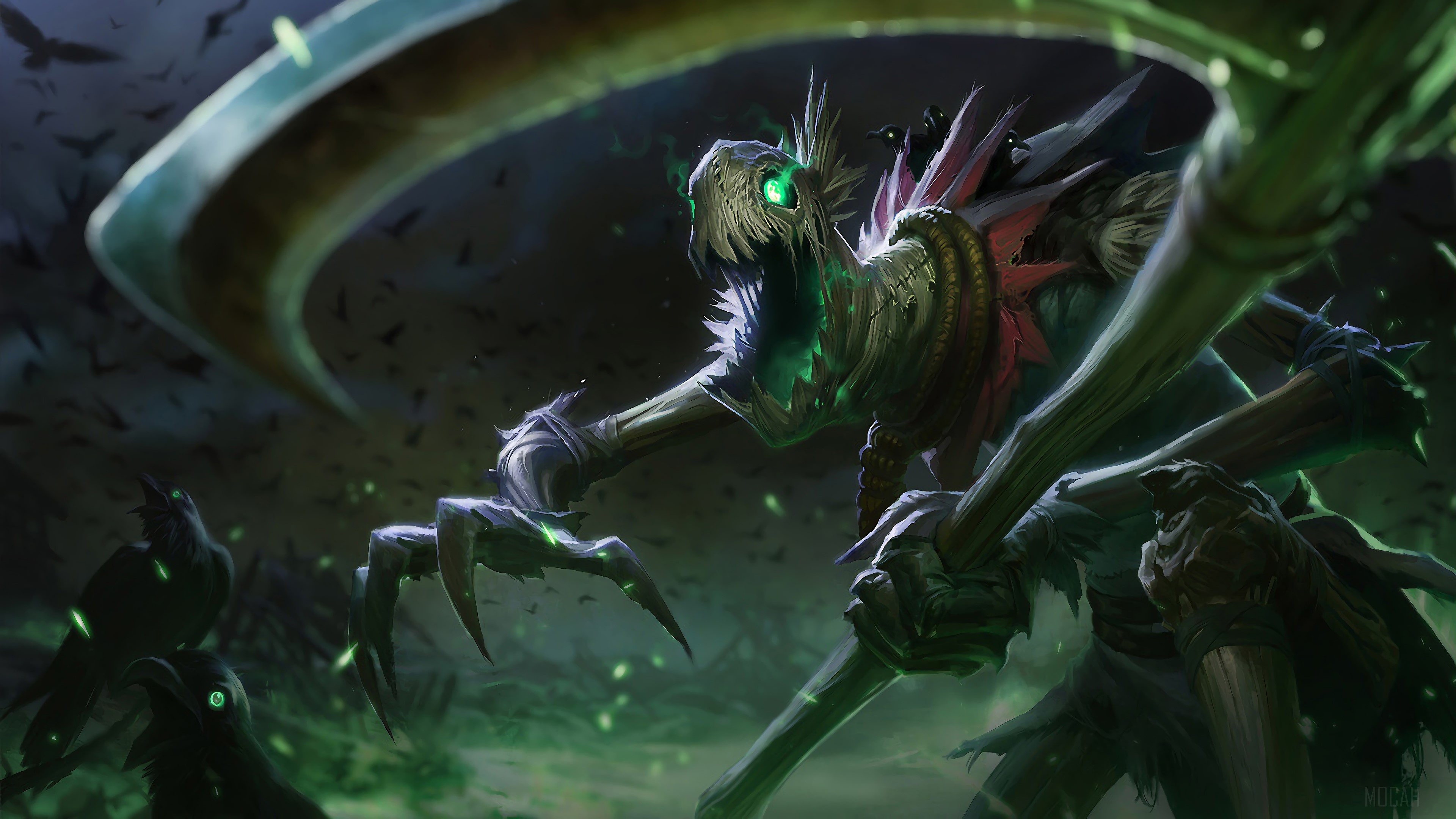 Fiddlesticks from League of Legends 4K HD Wallpaper