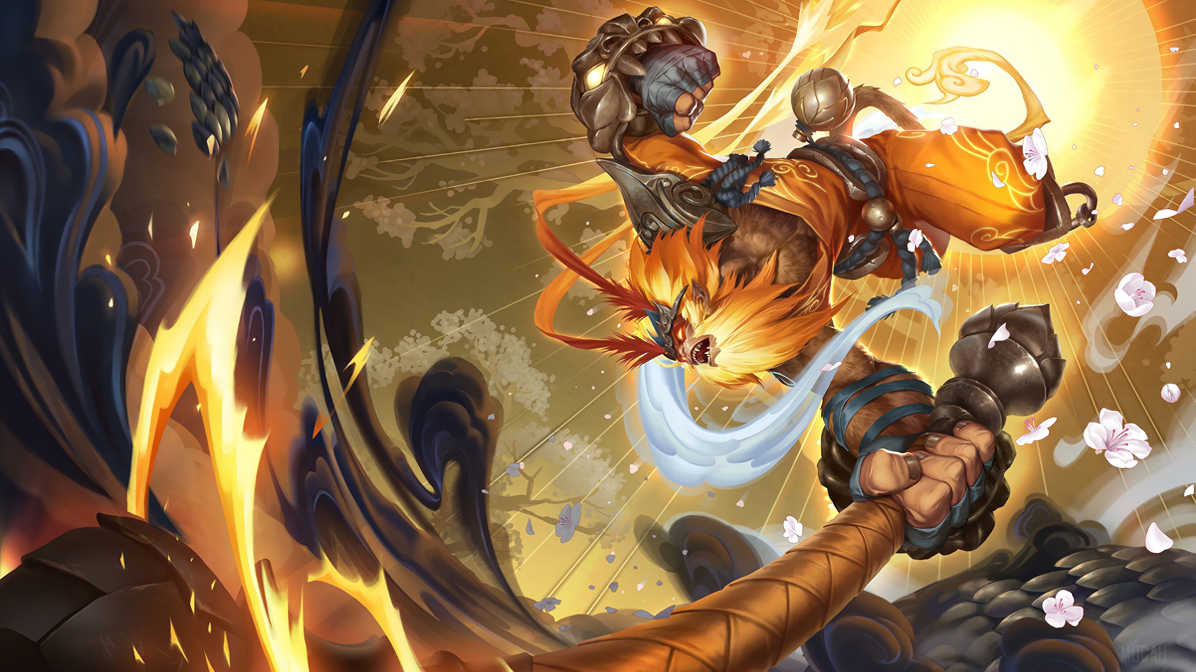 Radiant Wukong from League of Legends 4K HD Wallpaper