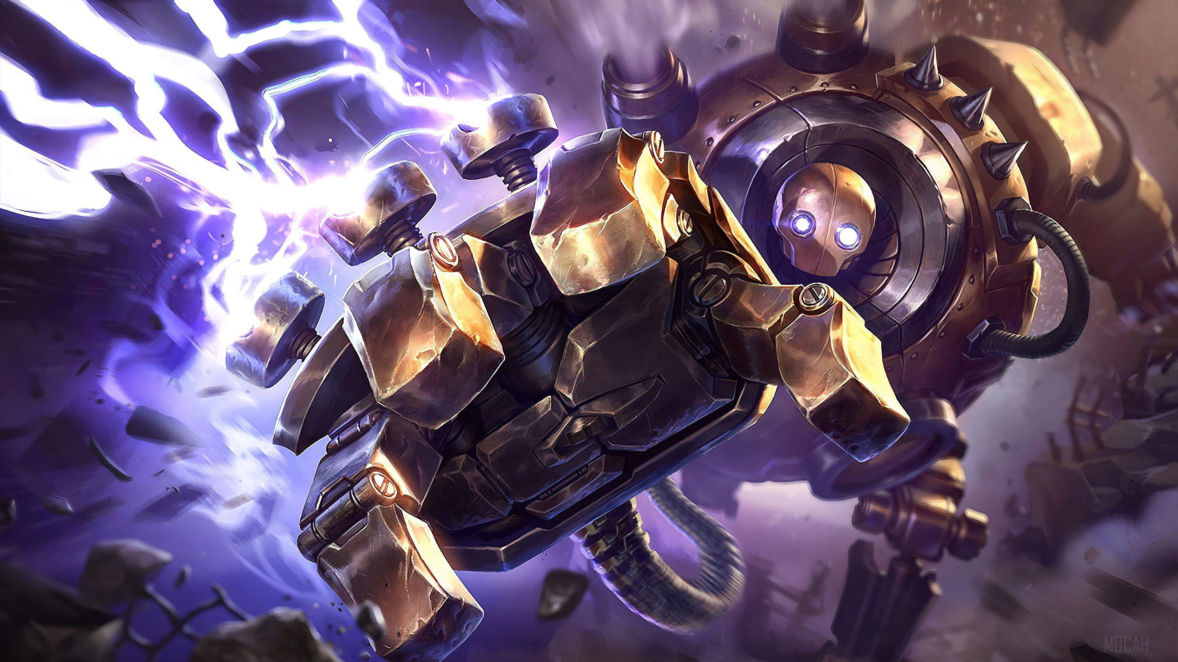 Blitzcrank from League of Legends 4K HD Wallpaper