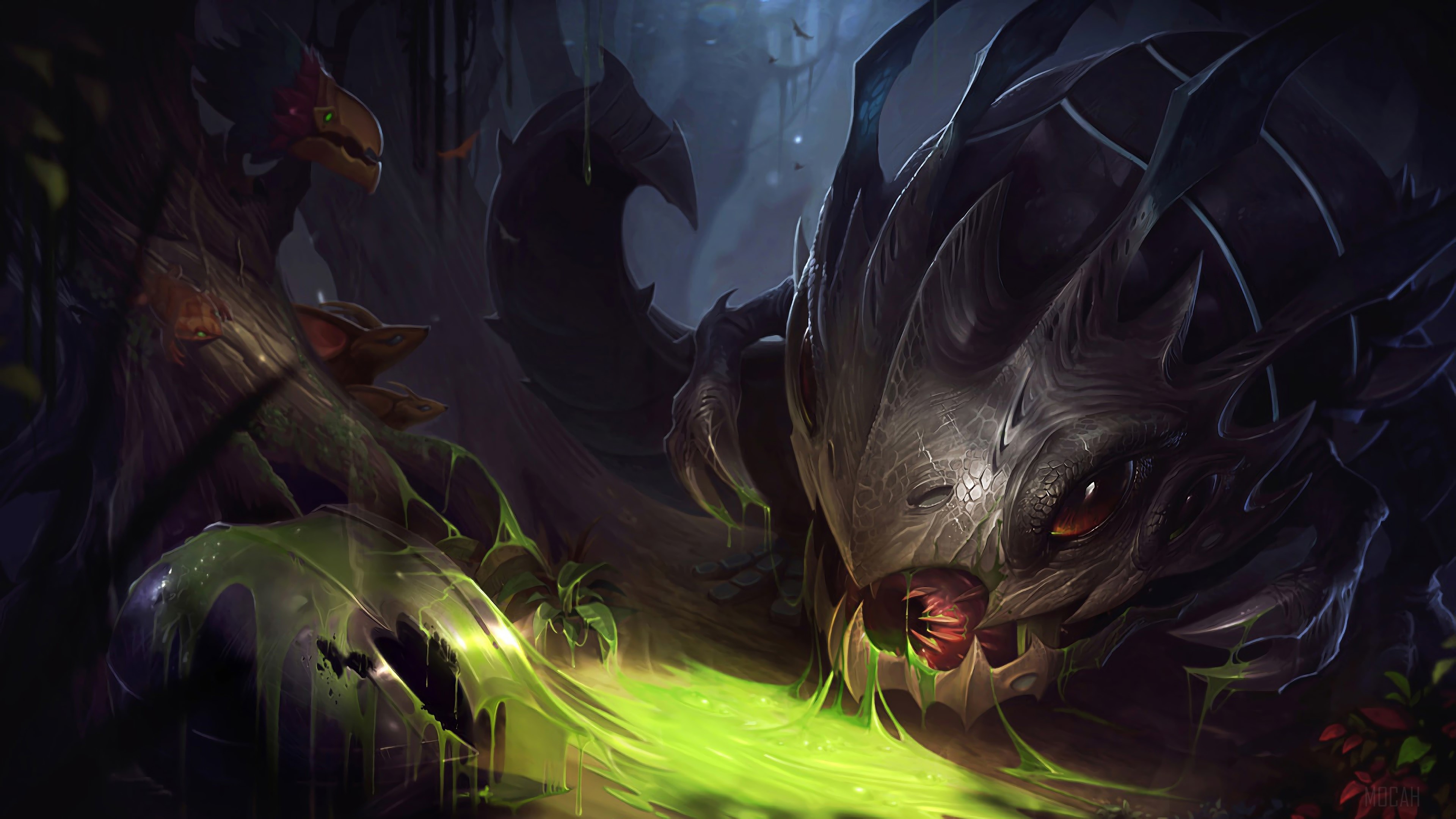 Kog'Maw from League of Legends 4K HD Wallpaper