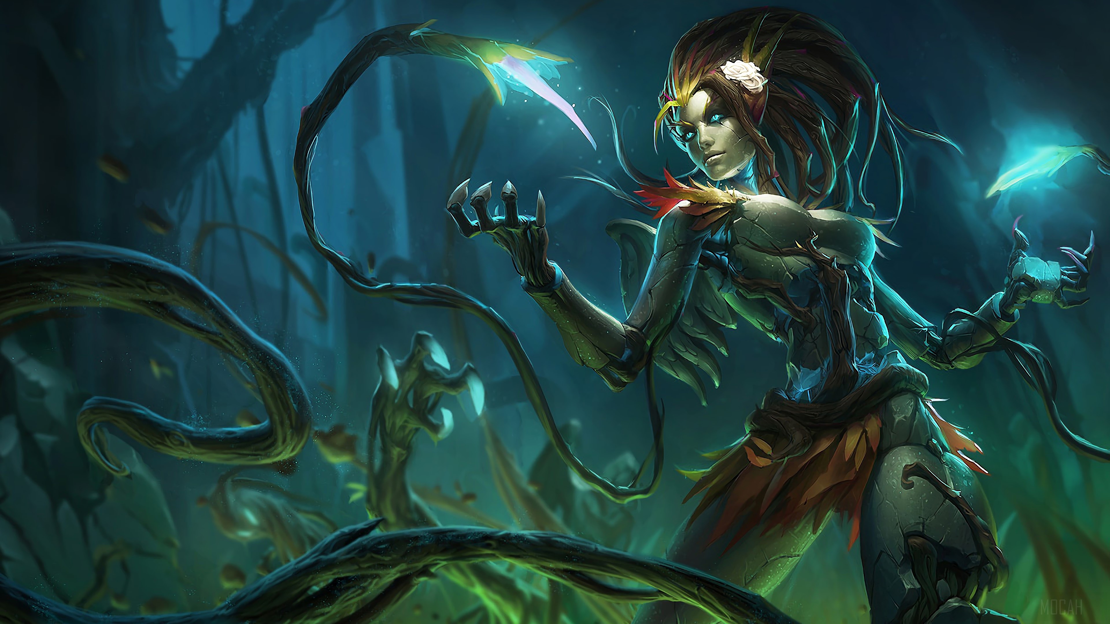 Haunted Zyra from League of Legends 4K HD Wallpaper