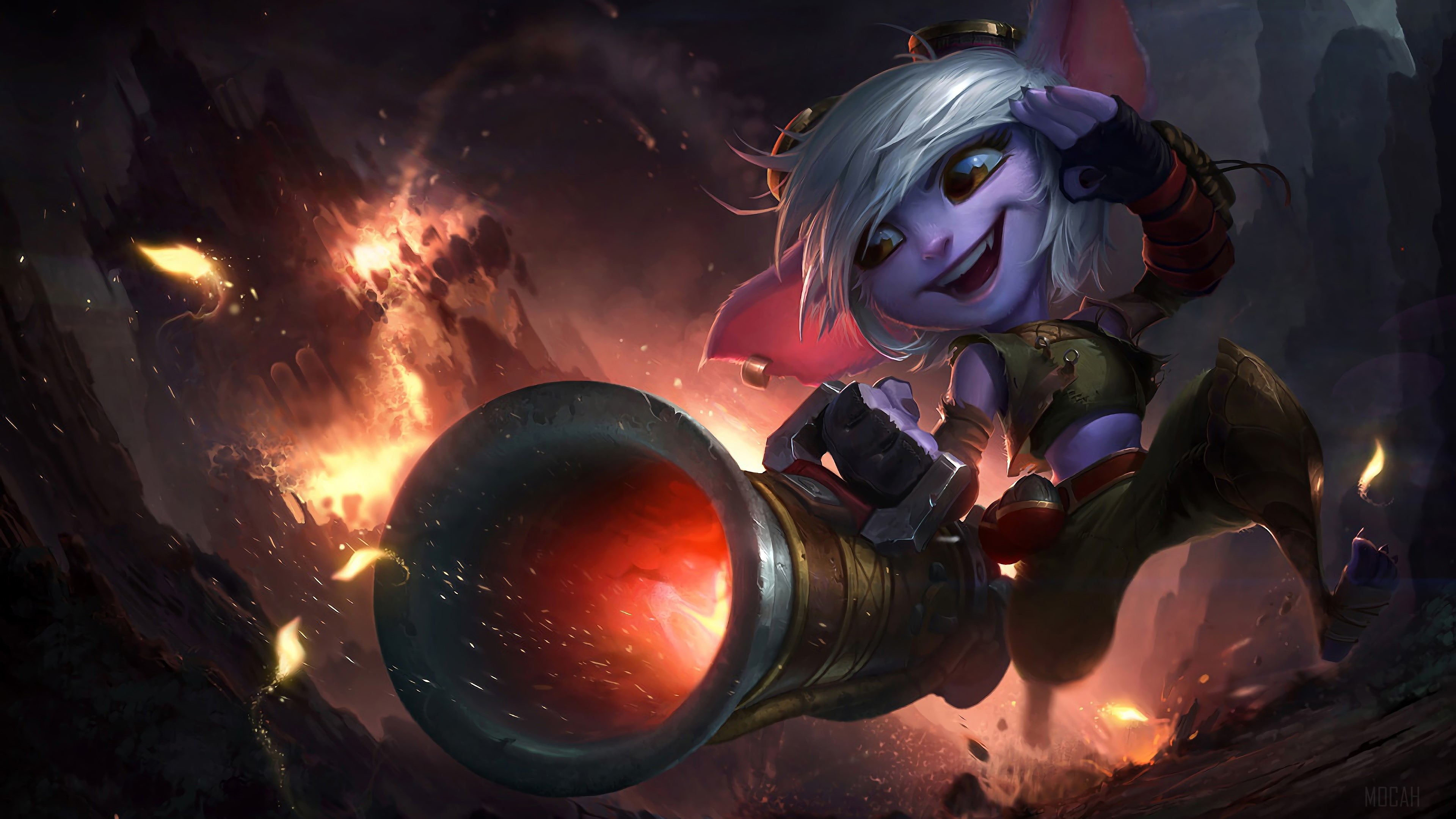 Tristana from League of Legends 4K HD Wallpaper