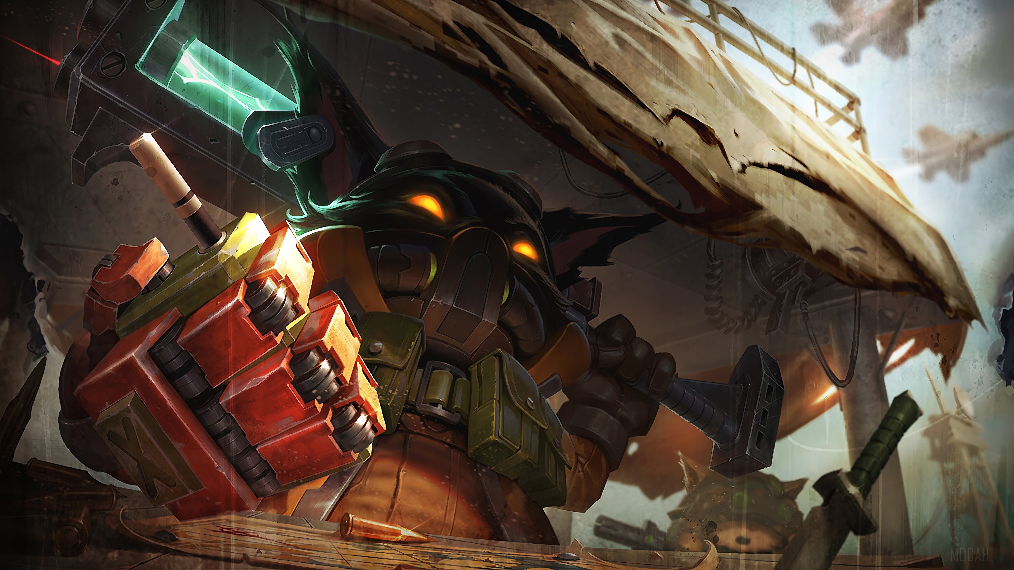 Omega Squad Veigar from League of Legends 4K HD Wallpaper