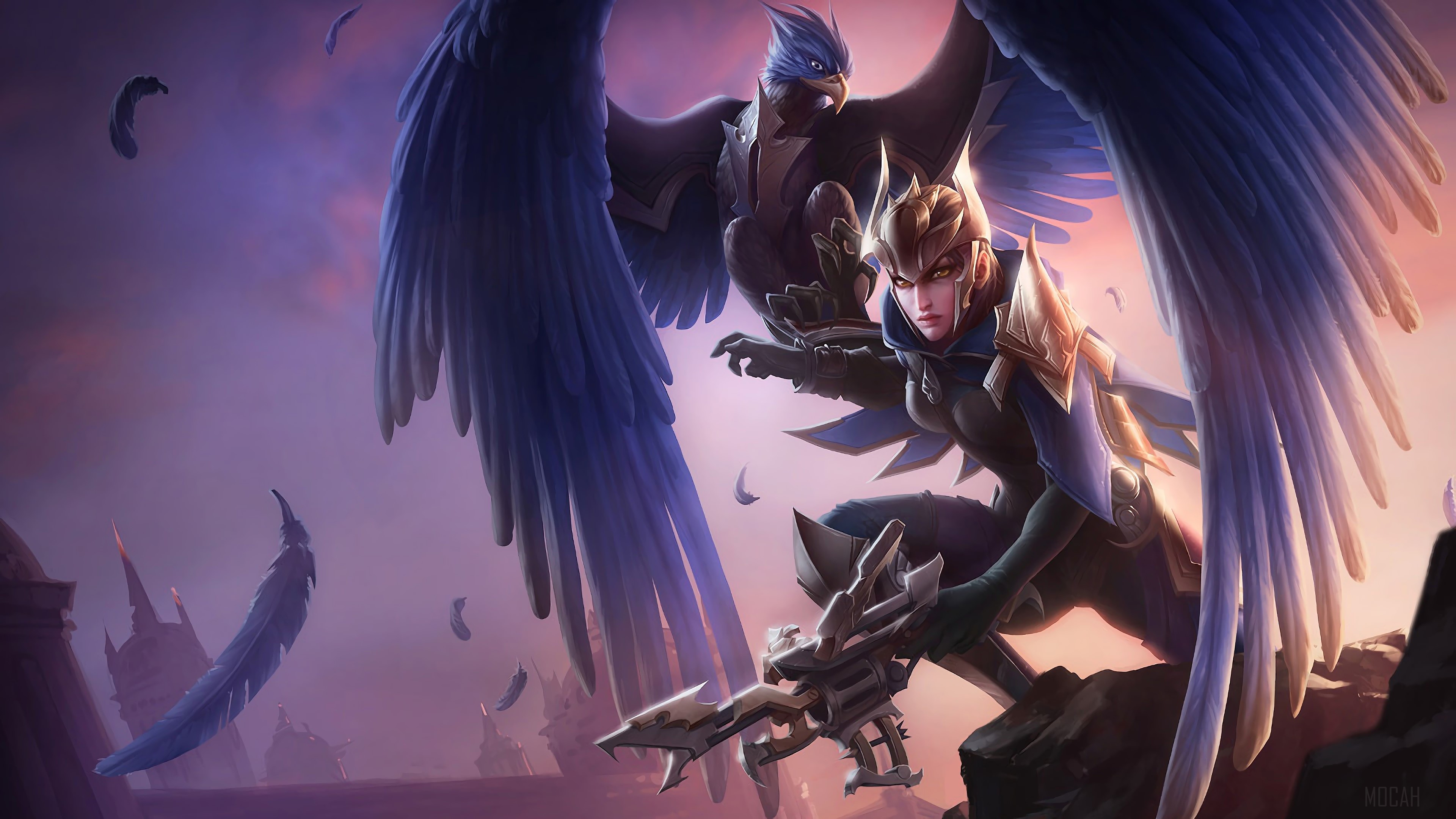 Quinn and Valor from League of Legends 4K HD Wallpaper