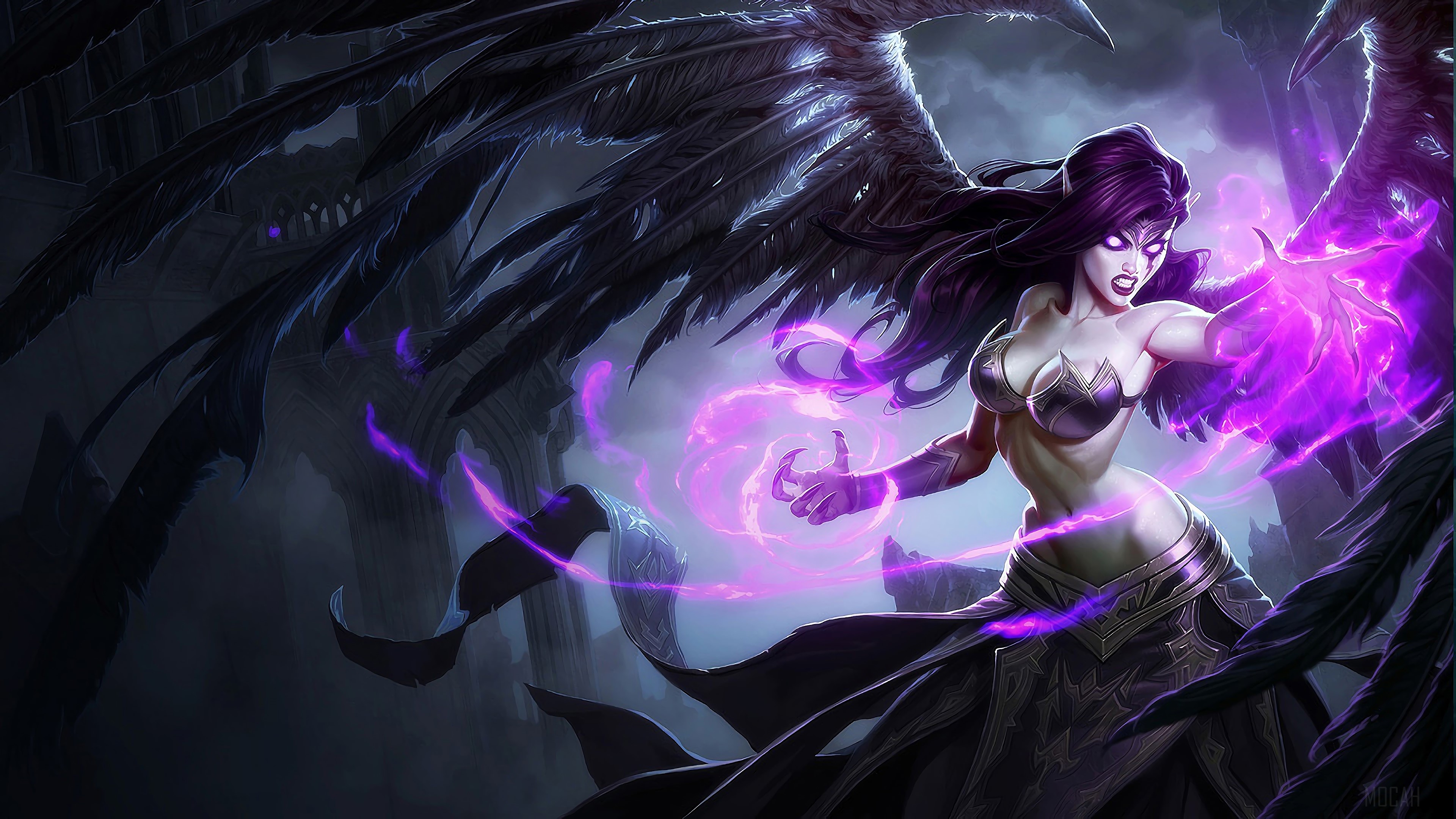 Morgana from League of Legends 4K HD Wallpaper