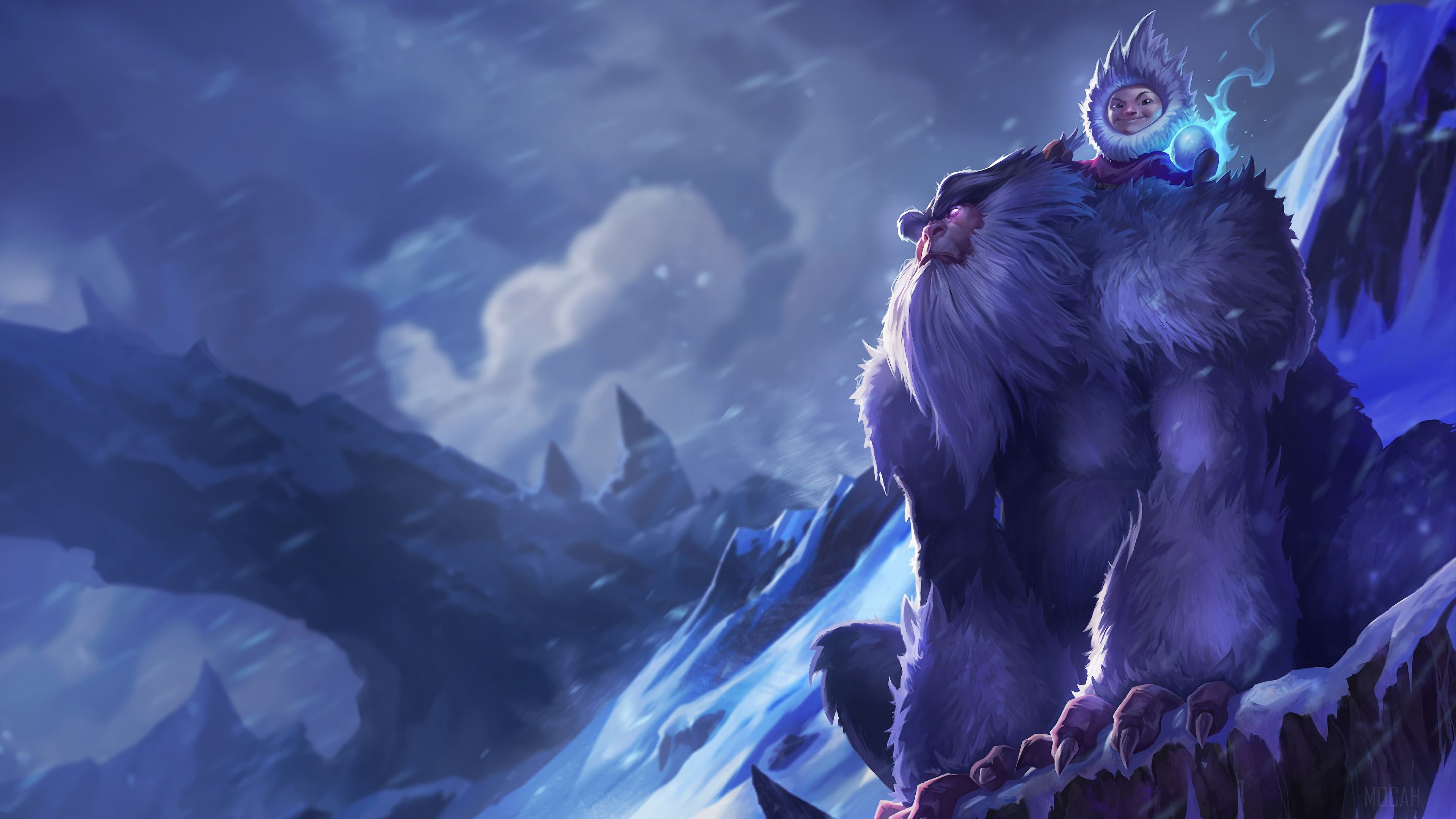 Nunu and Willump from League of Legends 4K HD Wallpaper