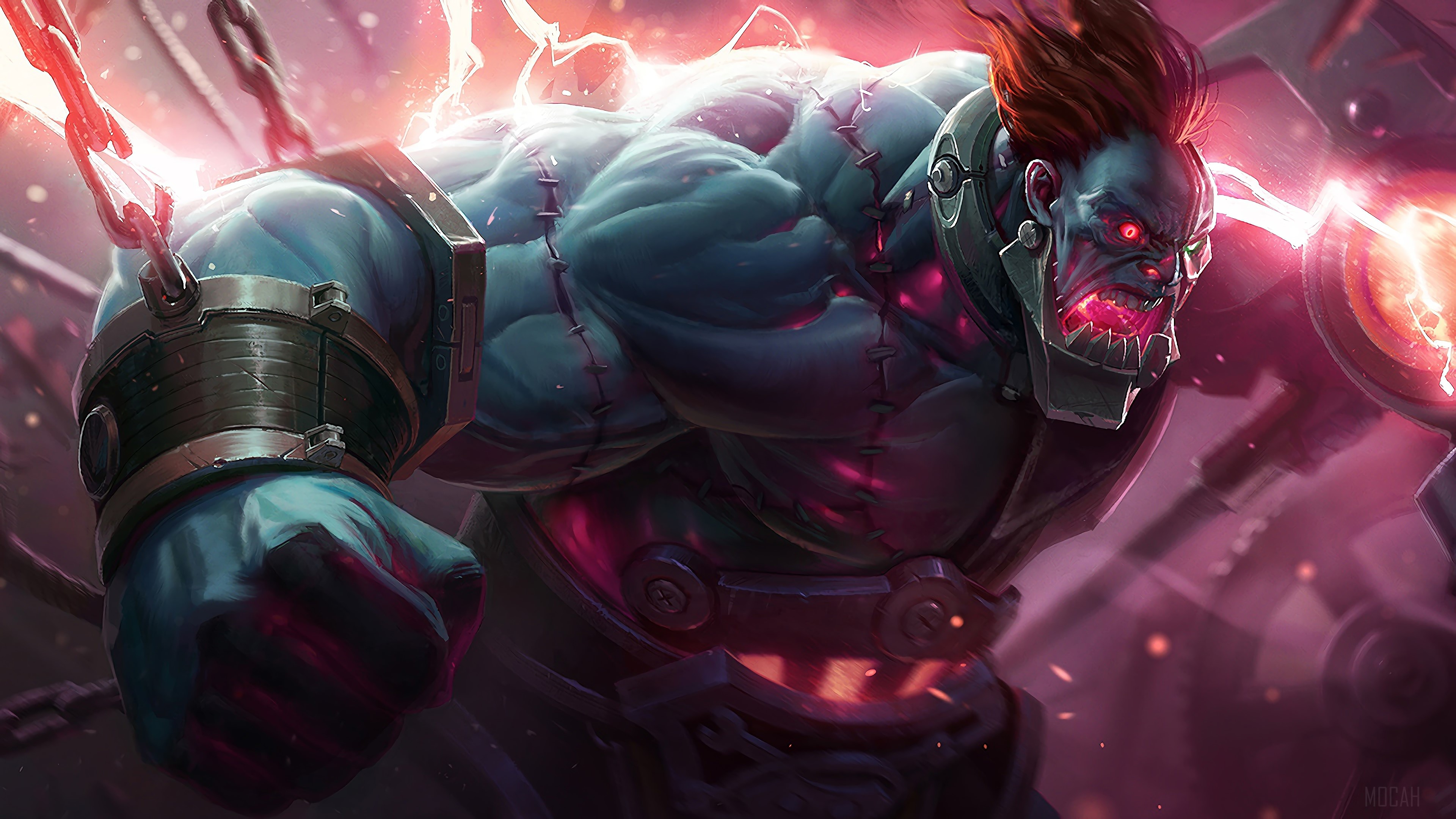 Hextech Sion from League of Legends 4K HD Wallpaper