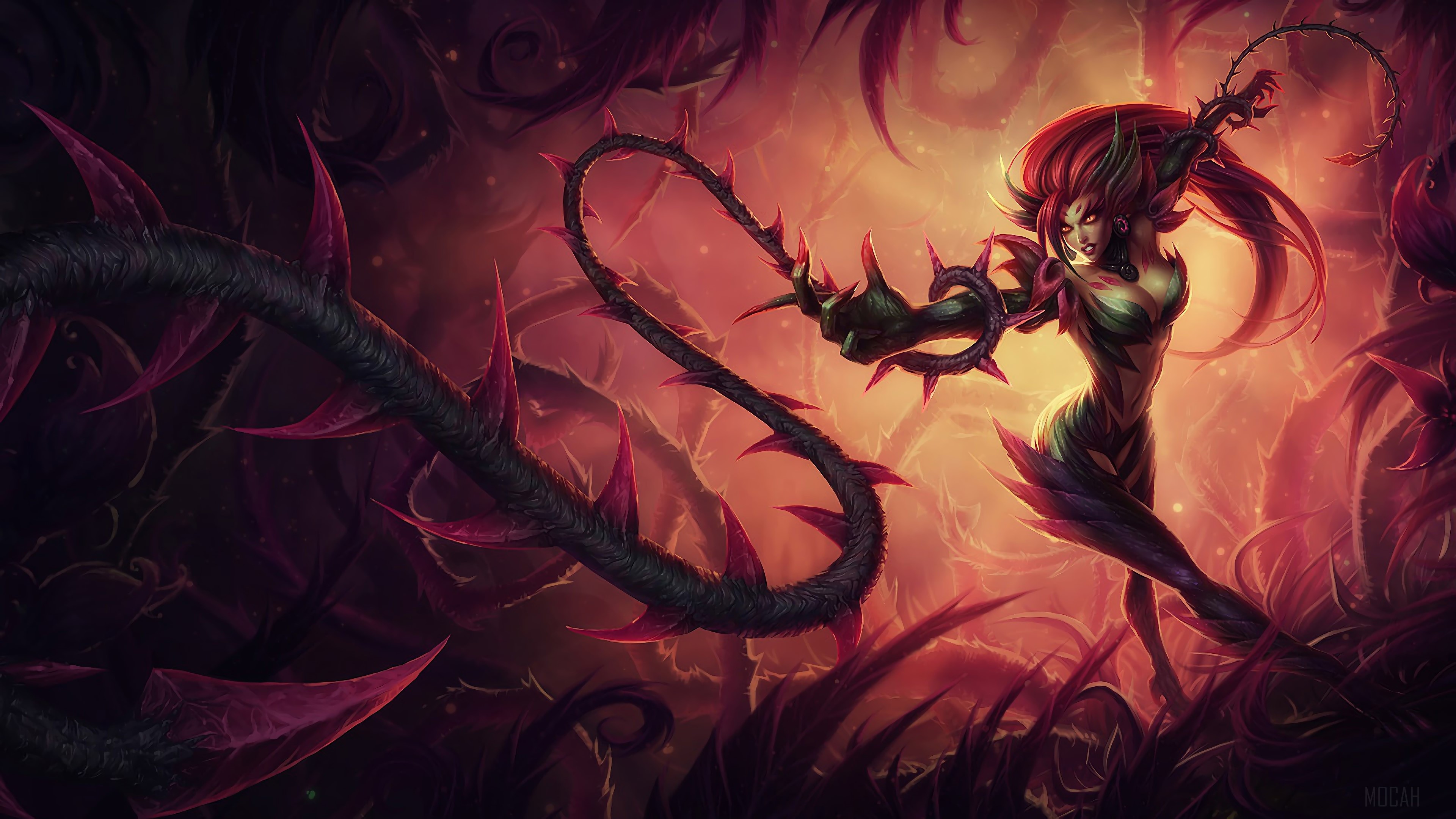 Zyra League of Legends 4K Splash Art HD Wallpaper
