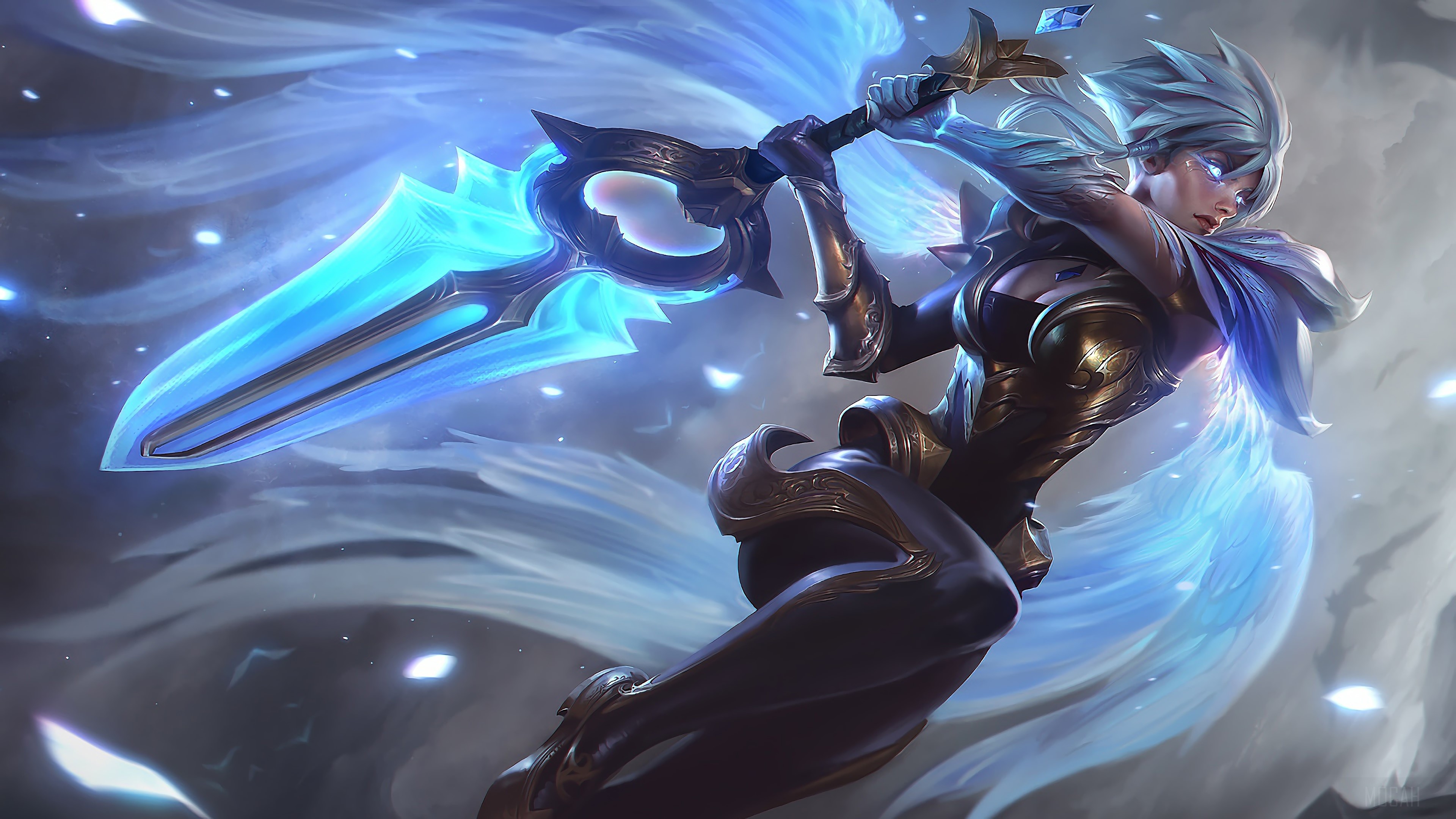 Dawnbringer Riven from League of Legends 4K HD Wallpaper