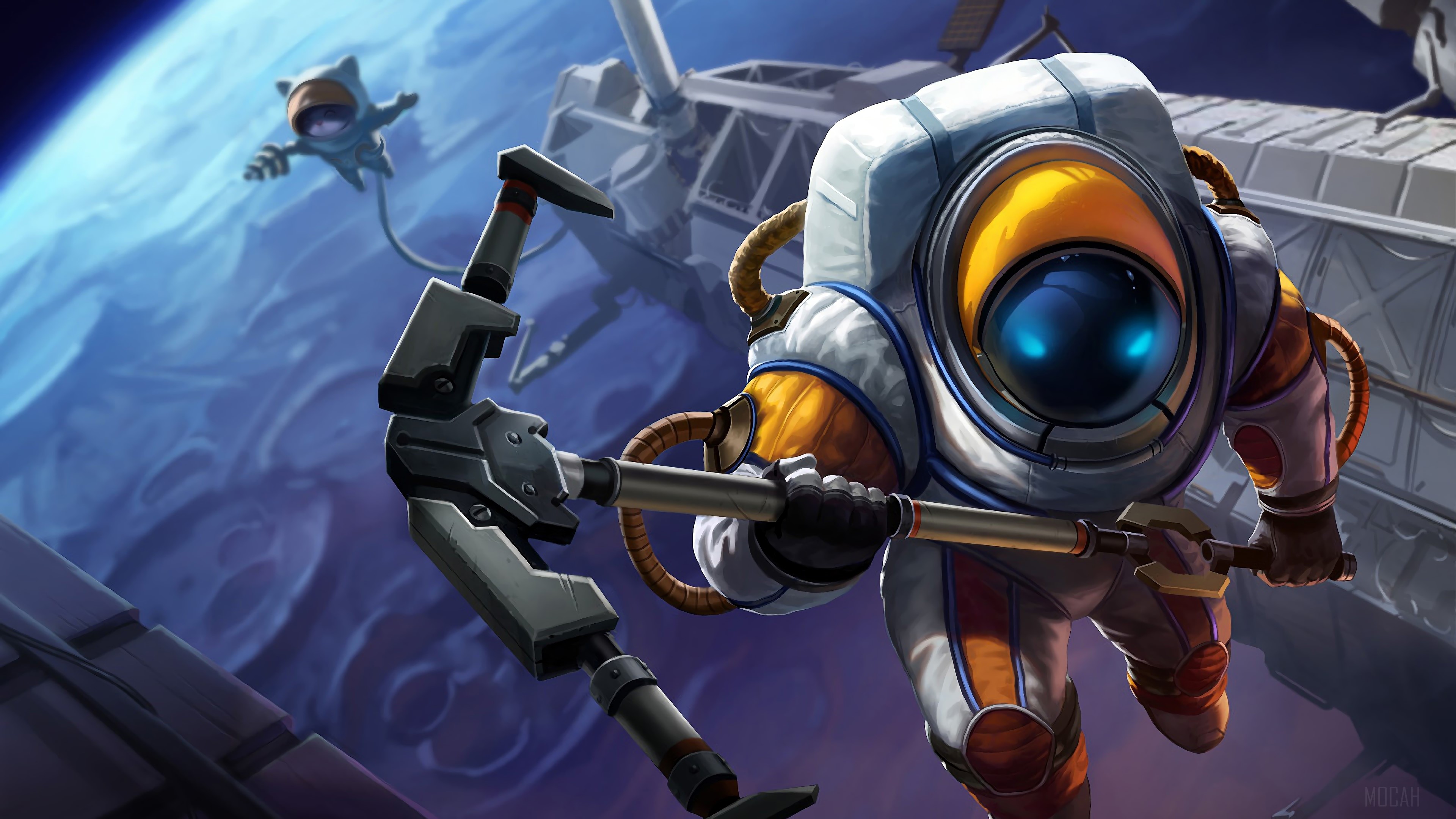 Astronaut Nautilus from League of Legends 4K HD Wallpaper