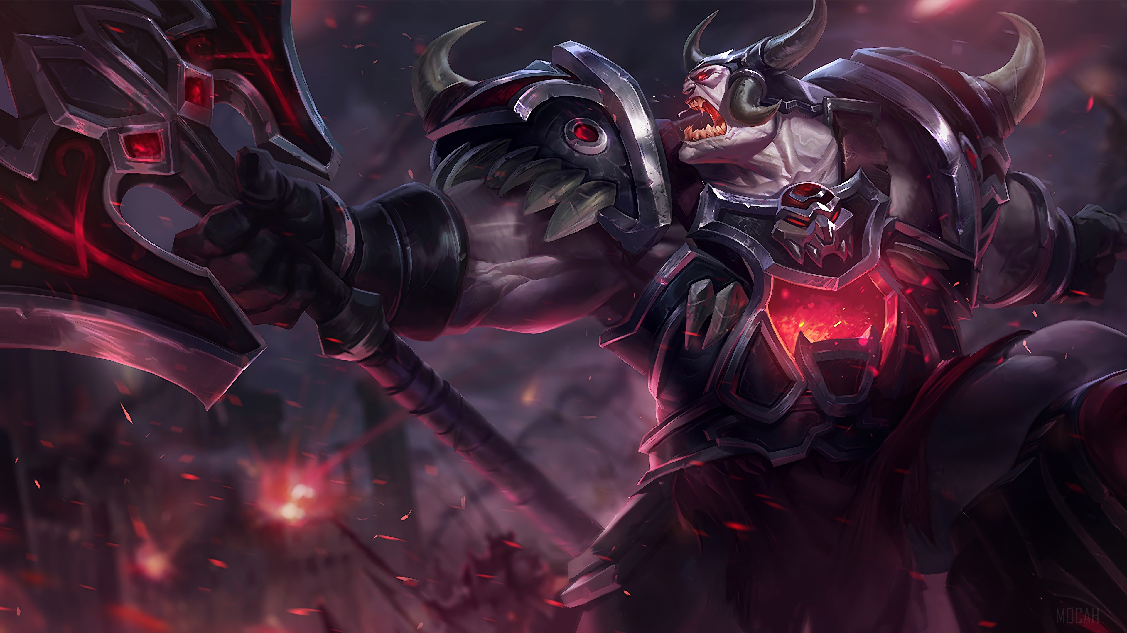 Warmonger Sion from League of Legends 4K HD Wallpaper