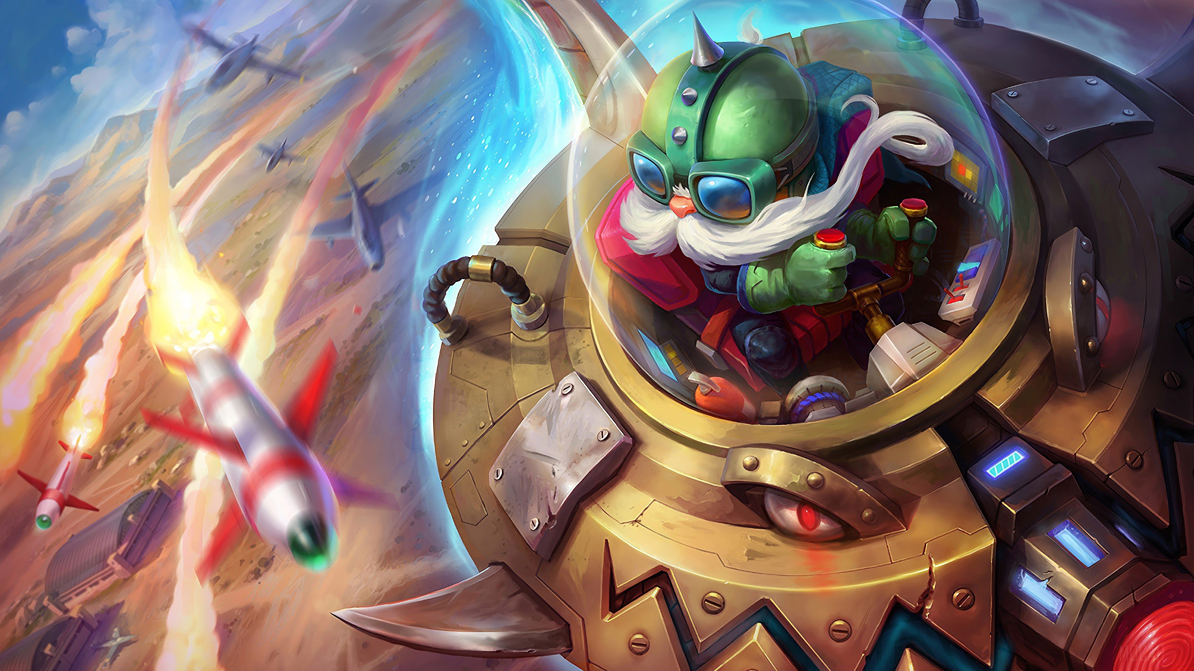 UFO Corki from League of Legends 4K HD Wallpaper