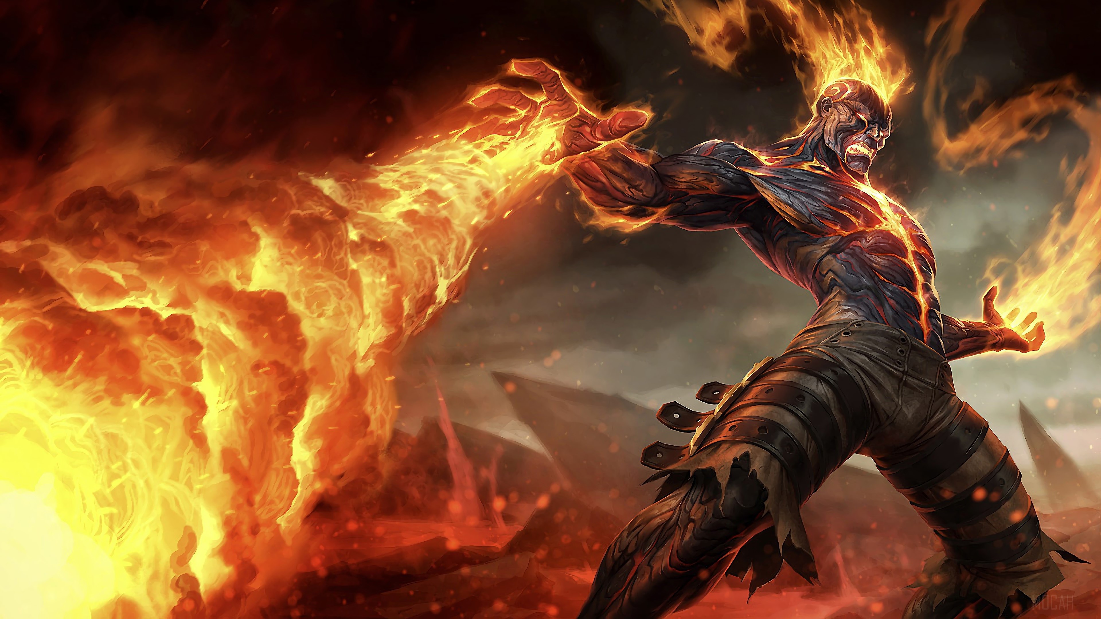 Brand from League of Legends 4K HD Wallpaper