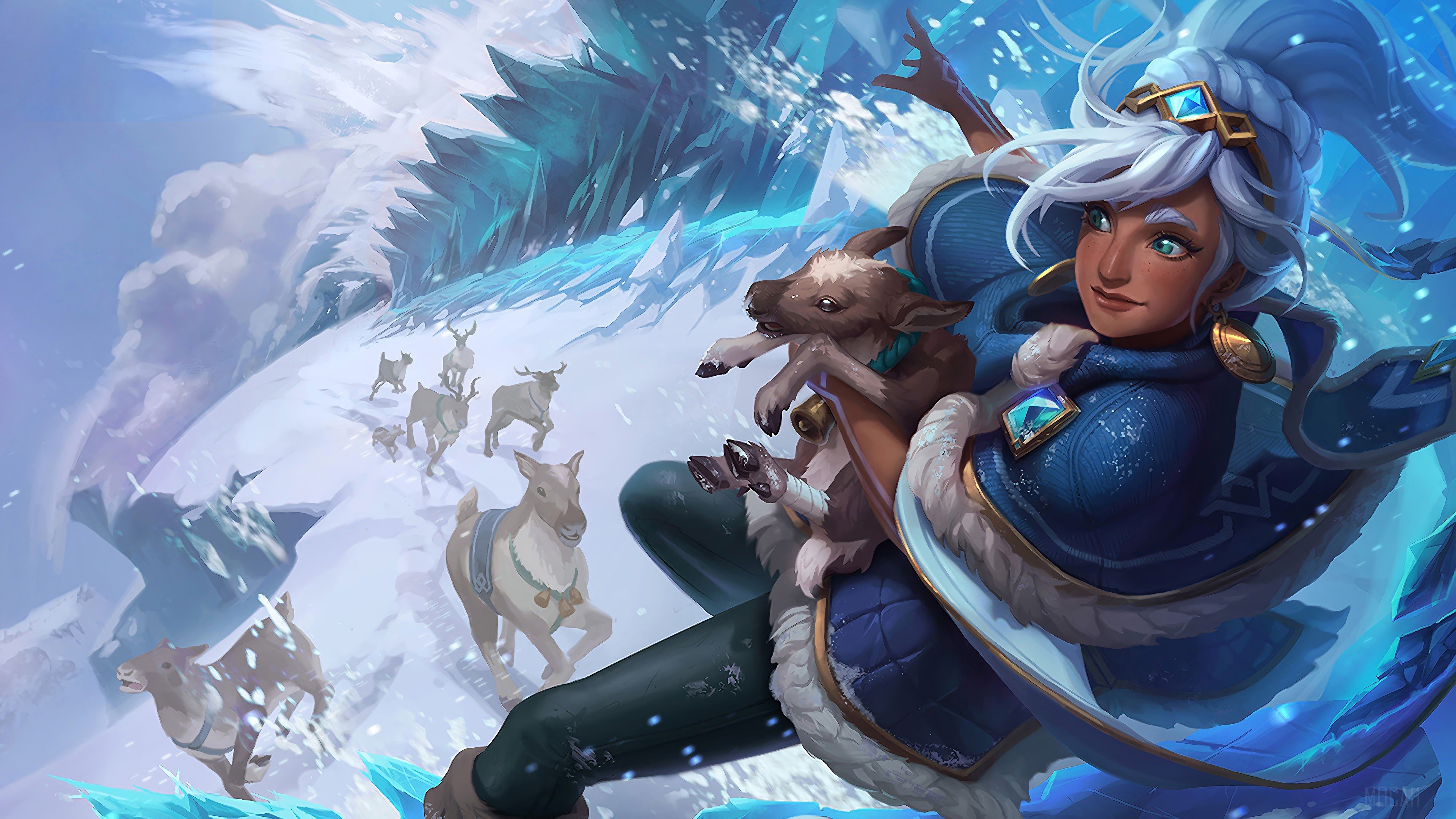 Freljord Taliyah from League of Legends 4K HD Wallpaper