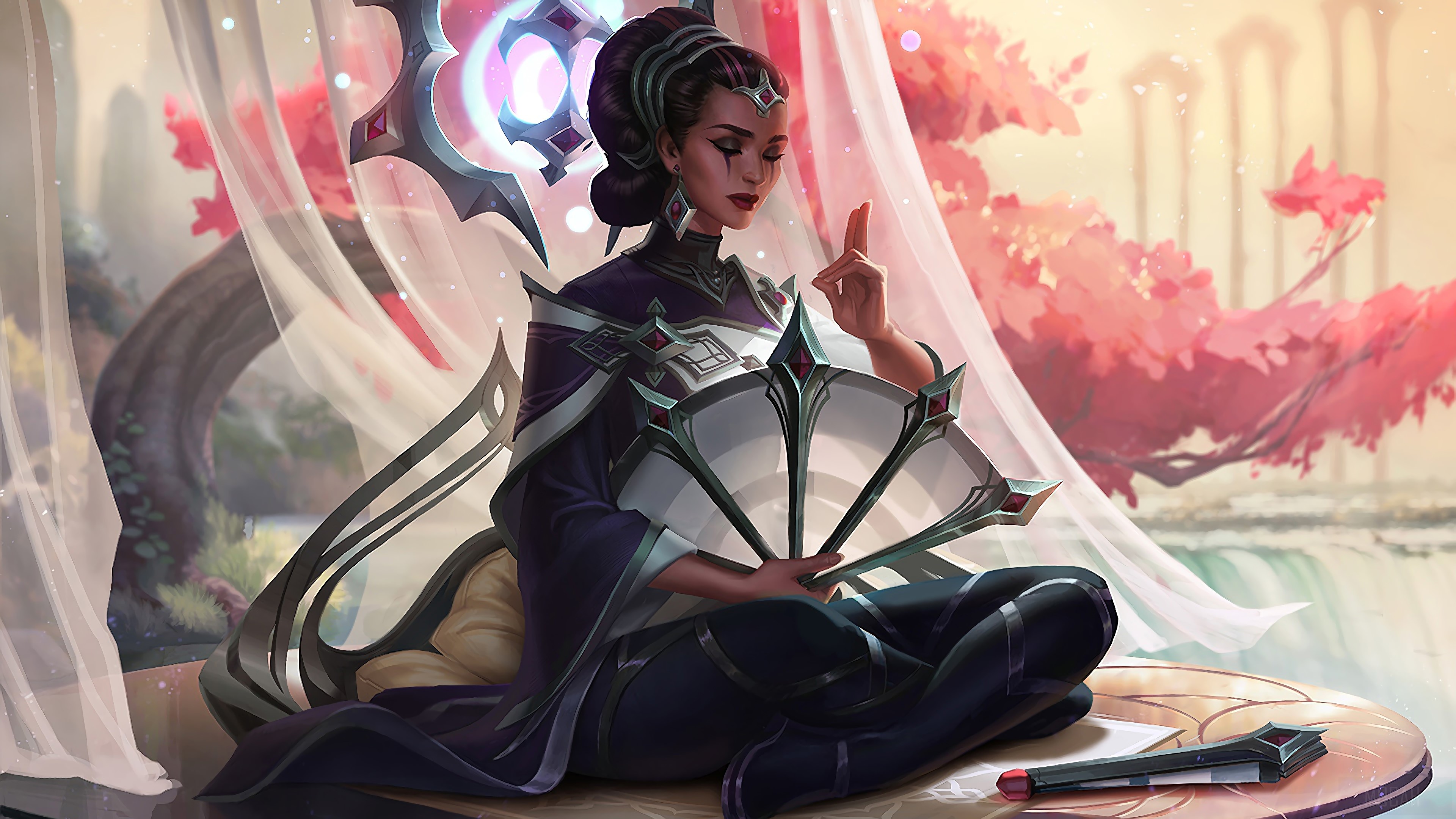 Karma from League of Legends 4K HD Wallpaper
