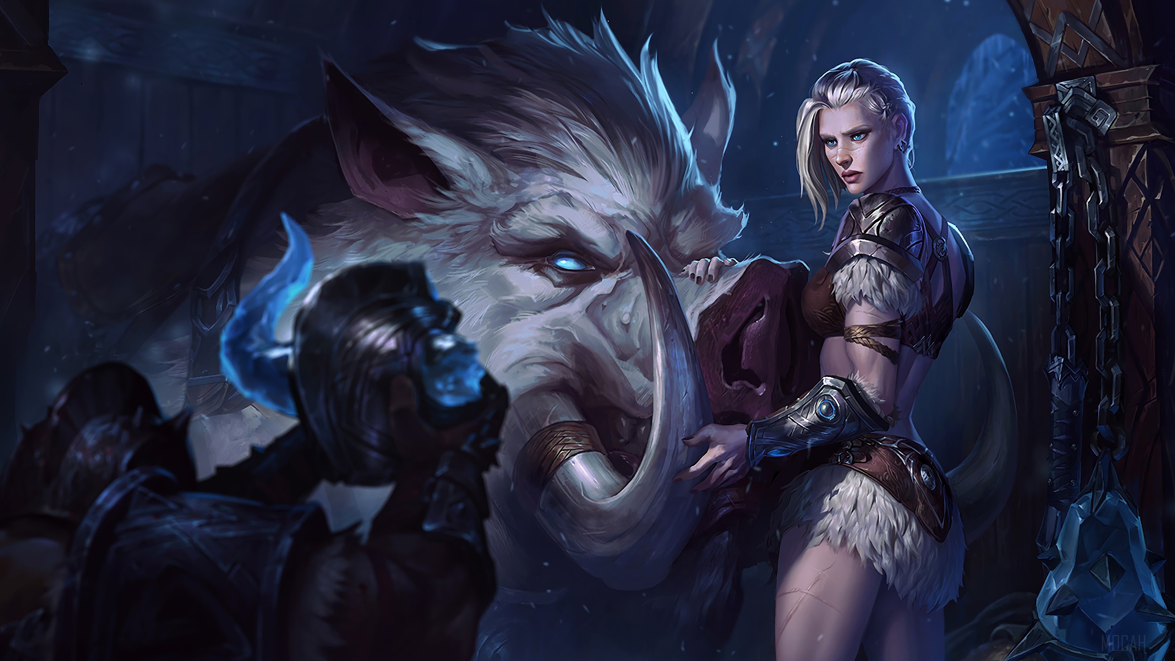 Sejuani and Bristle from League of Legends 4K HD Wallpaper