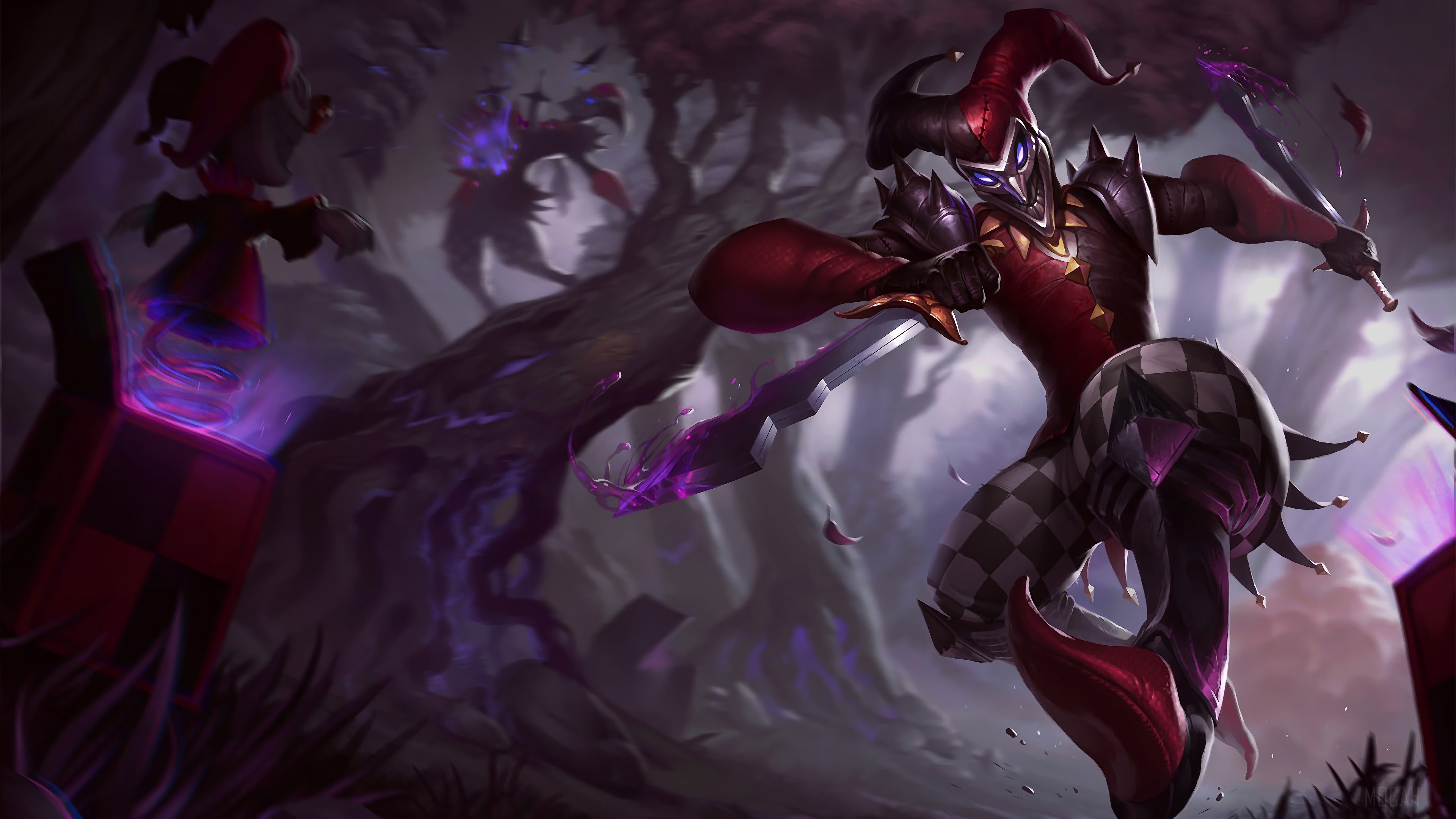 Shaco from League of Legends 4K HD Wallpaper