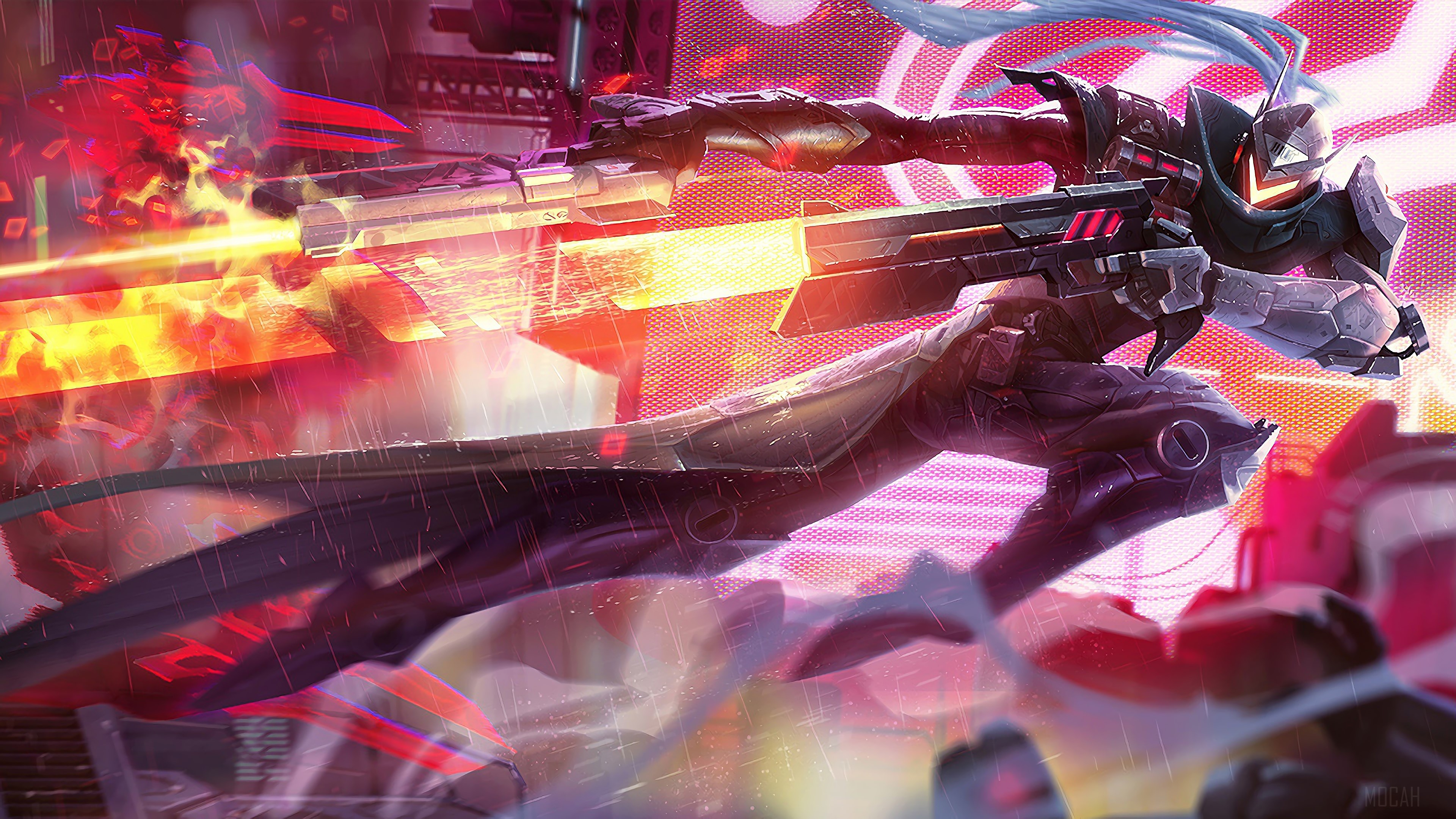 Project Lucian from League of Legends 4K HD Wallpaper