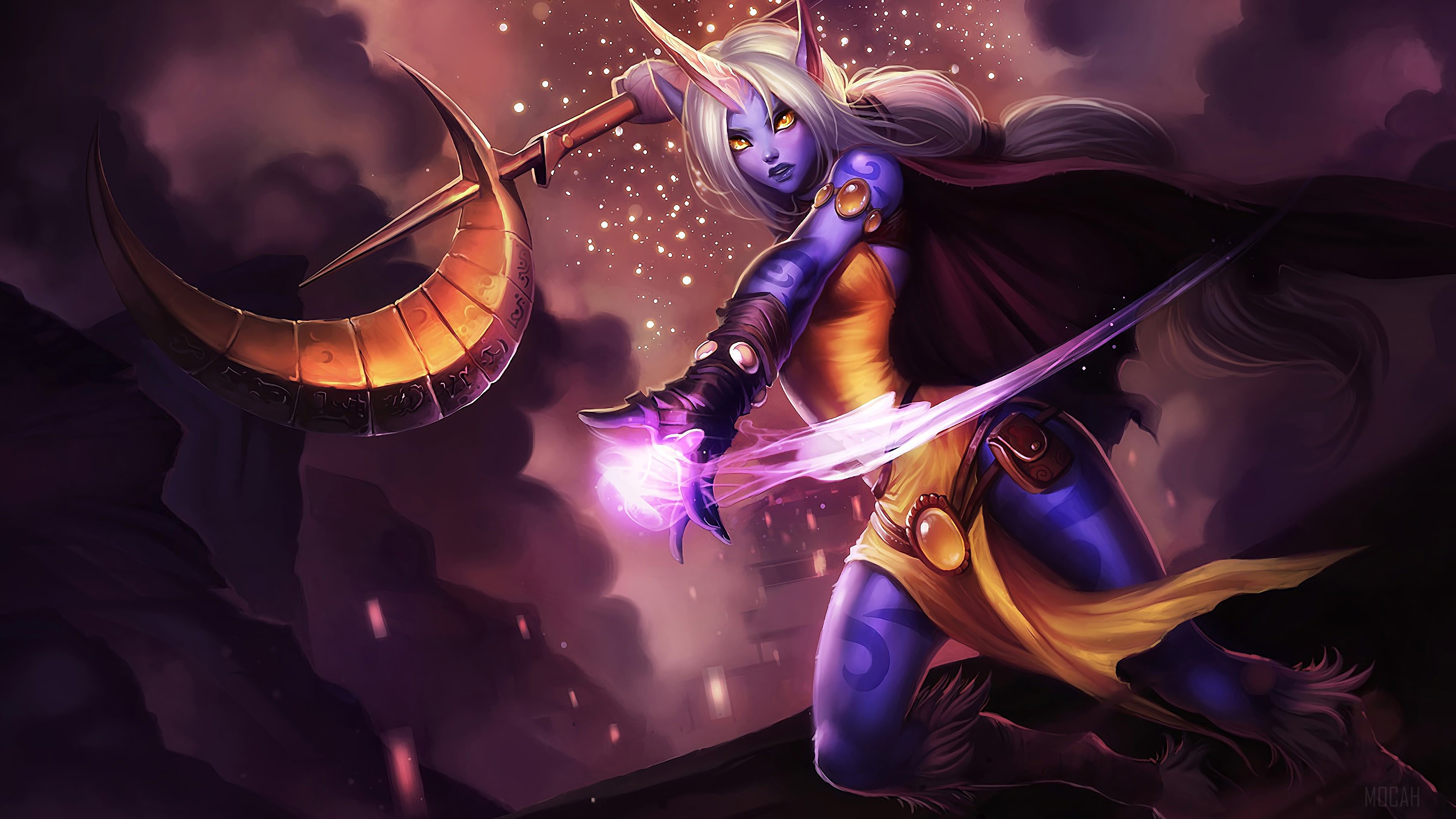 Soraka from League of Legends Splash Art 4K HD Wallpaper