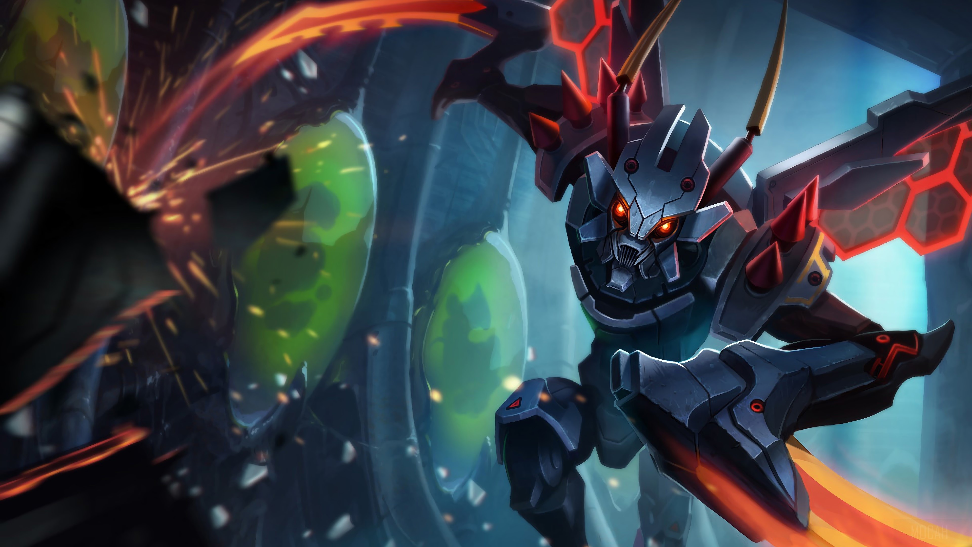 Mecha Kha'Zix from League of Legends 4K HD Wallpaper