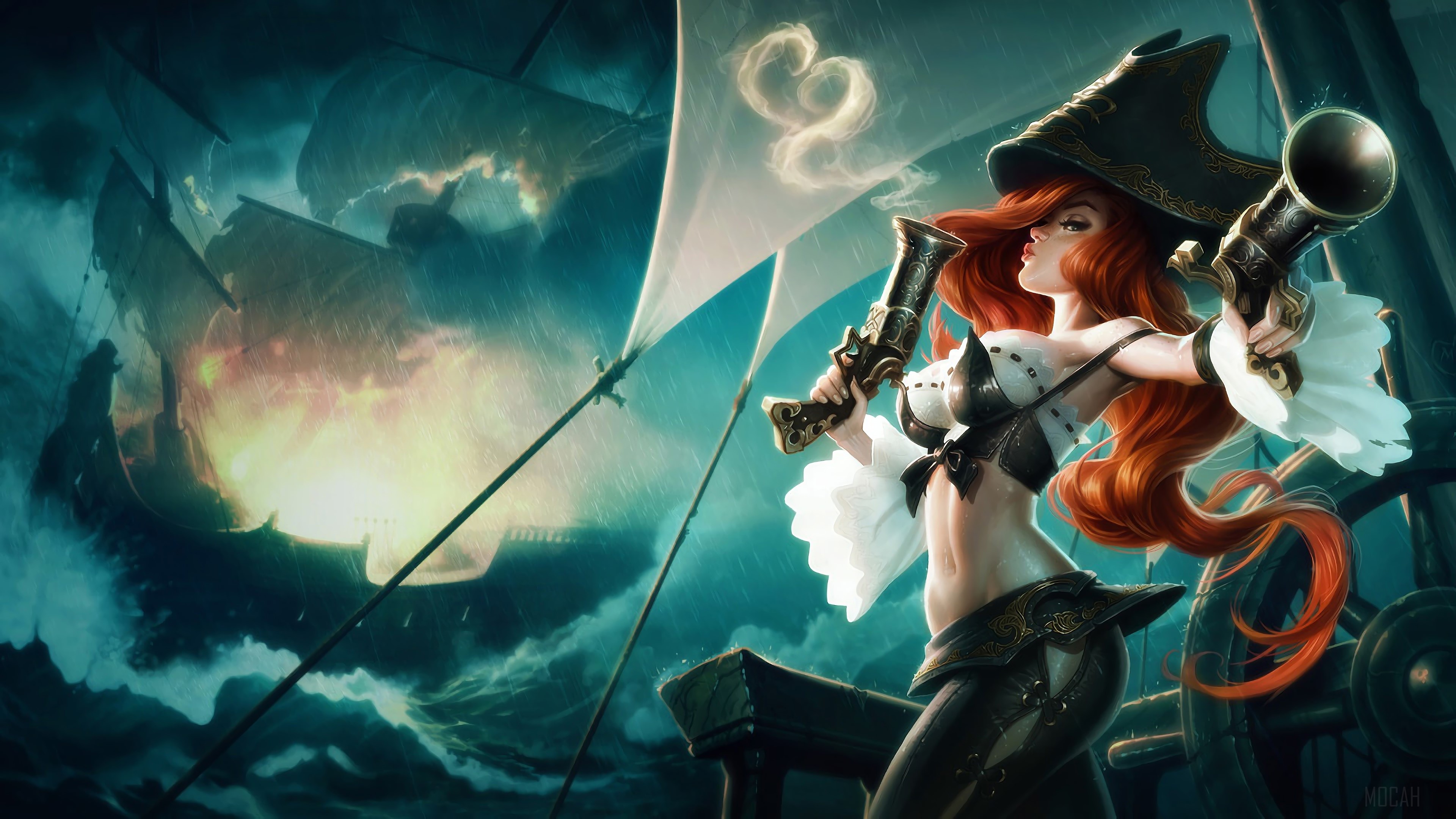 Miss Fortune from League of Legends 4K HD Wallpaper