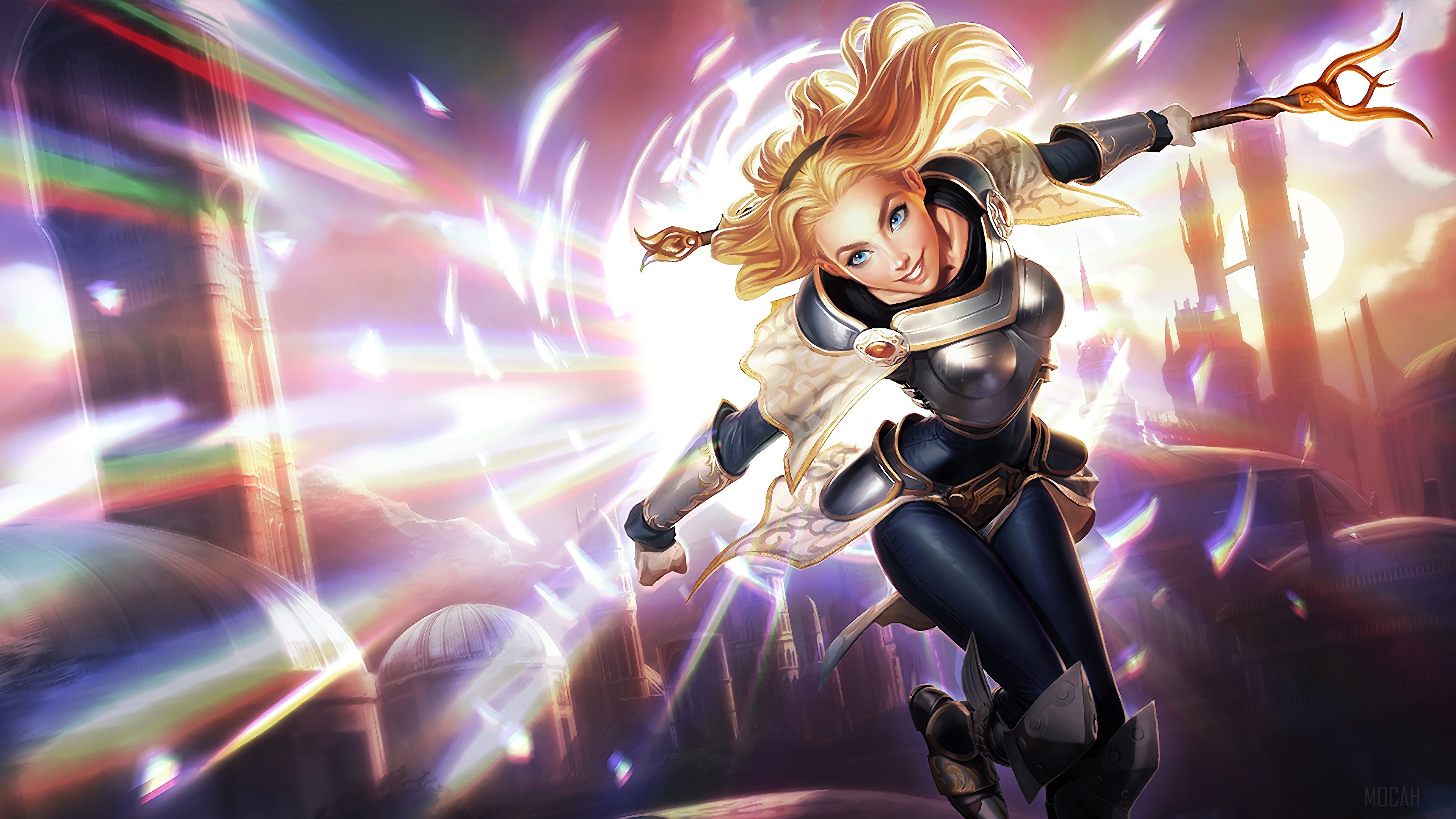 Lux from League of Legends 4K HD Wallpaper