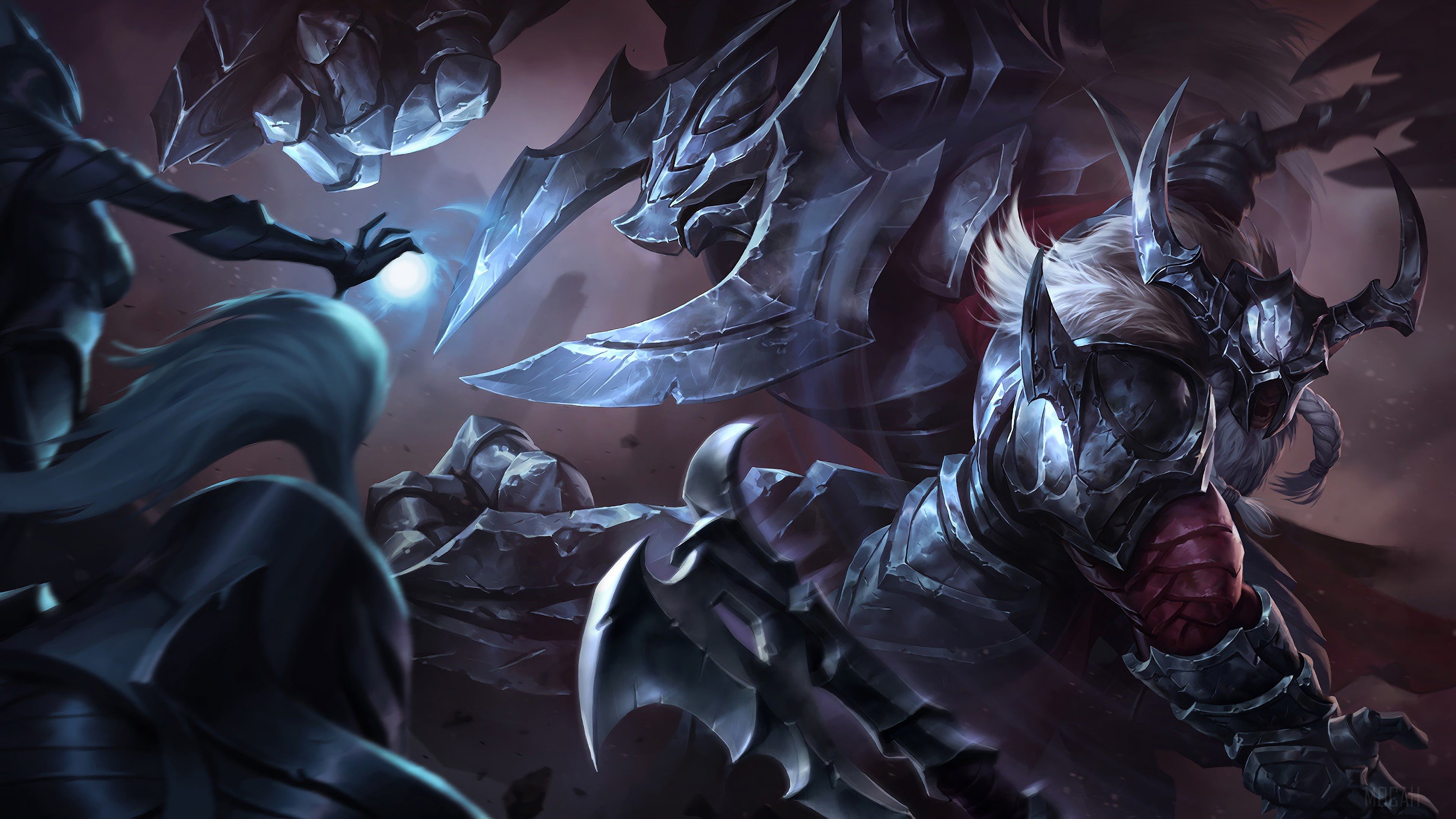 Marauder Alistar and Olaf from League of Legends 4K HD Wallpaper