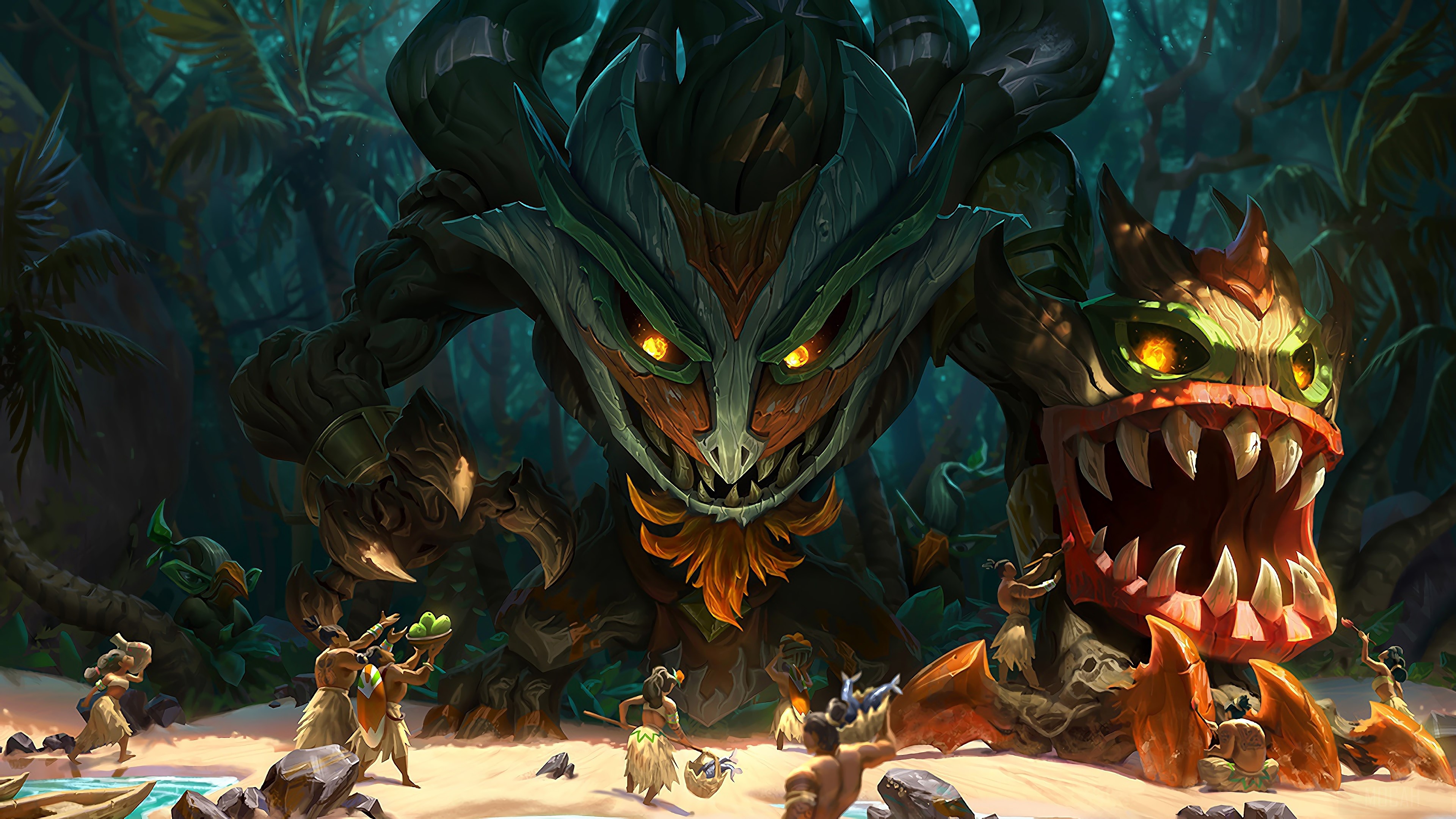 Totemic Maokai from League of Legends 4K HD Wallpaper