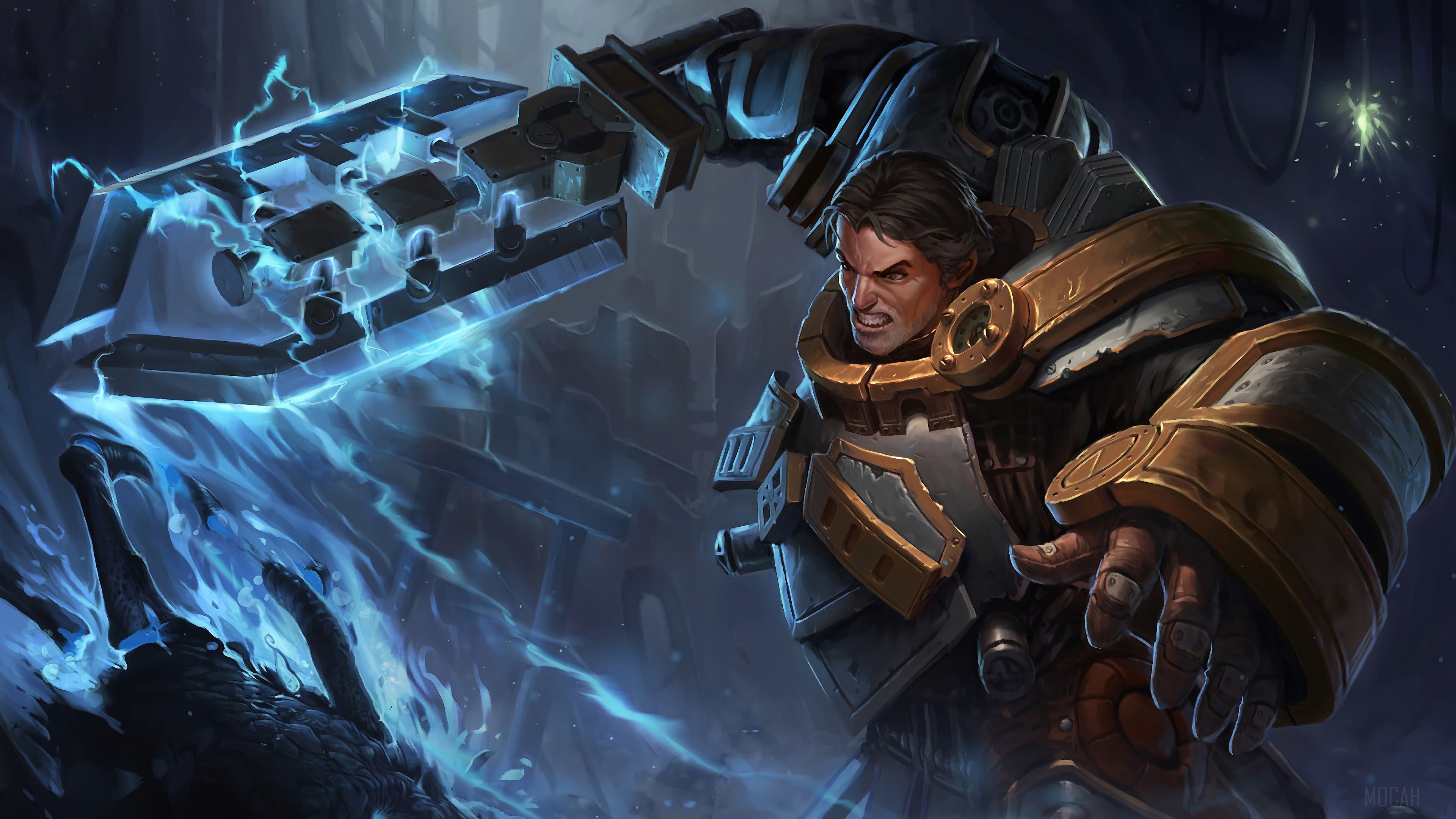 Steel Legion Garen from League of Legends 4K HD Wallpaper