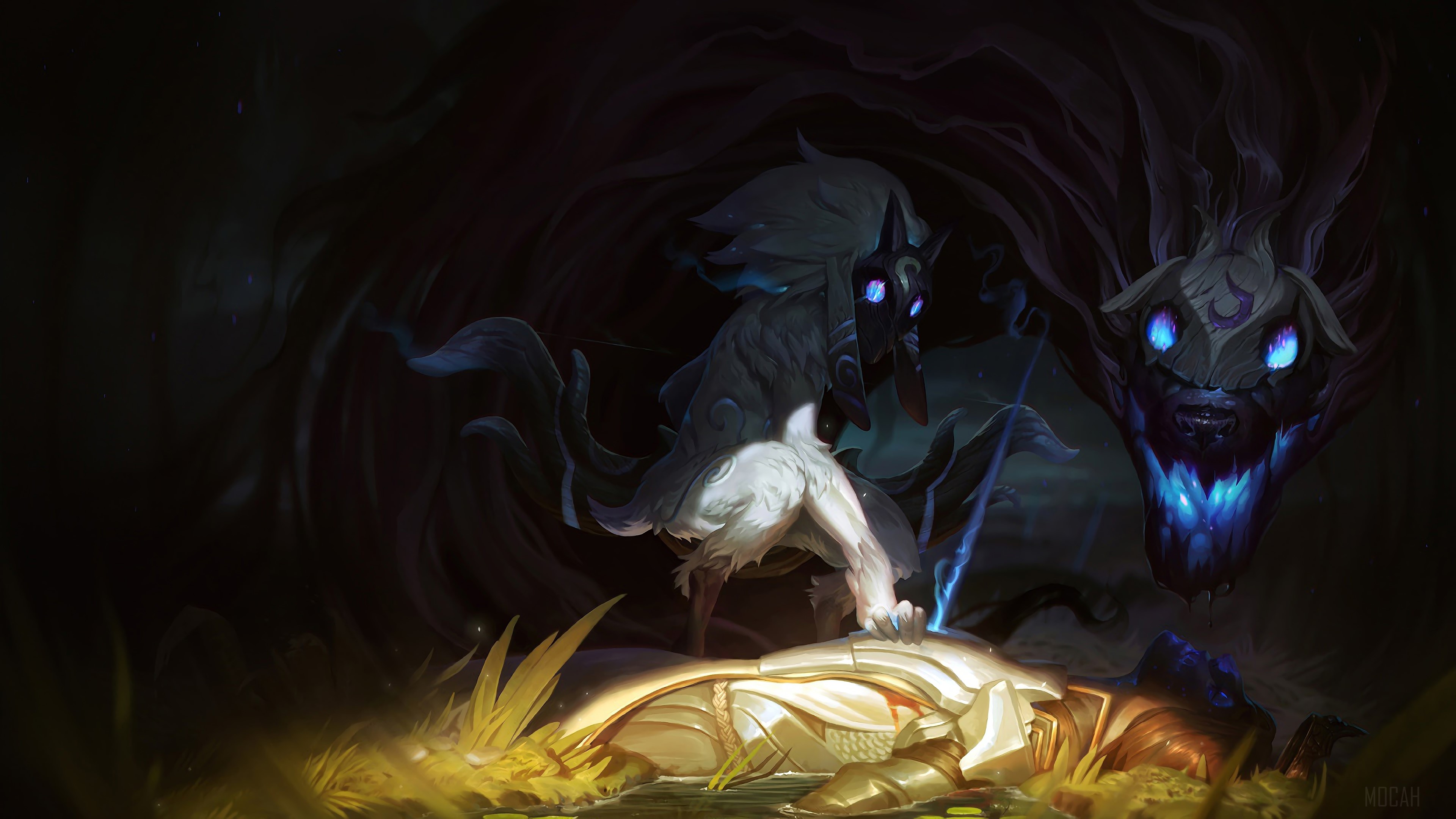 Kindred from League of Legends 4K HD Wallpaper