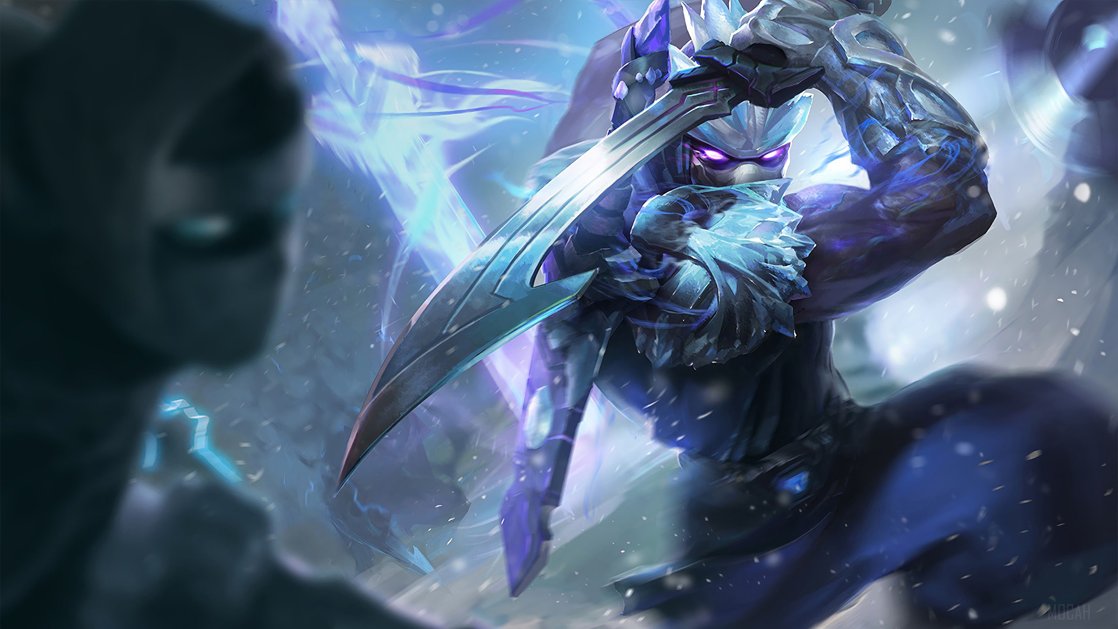 Frozen Shen from League of Legends 4K HD Wallpaper