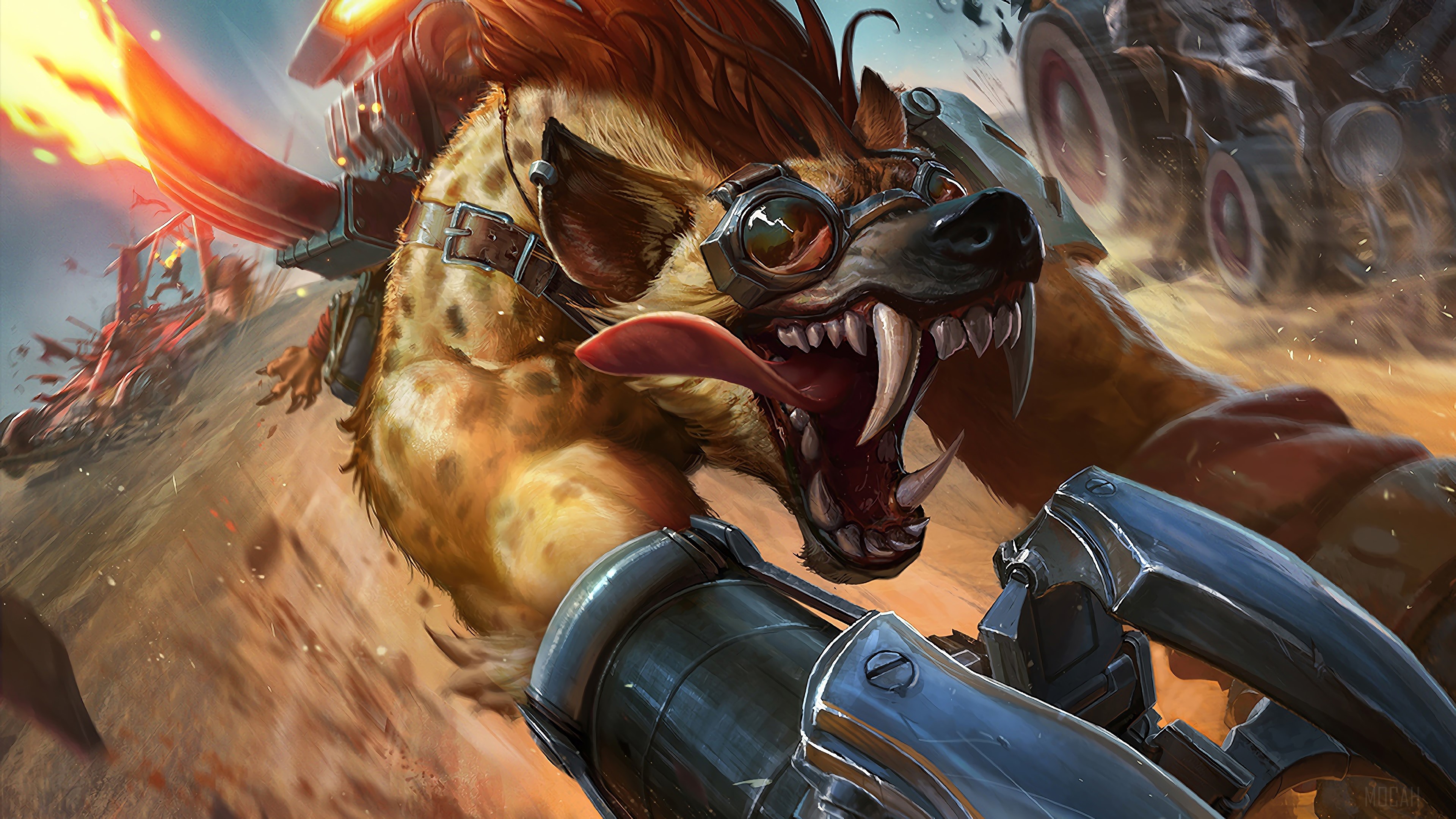 Warwick the Hyena from League of Legends 4K HD Wallpaper