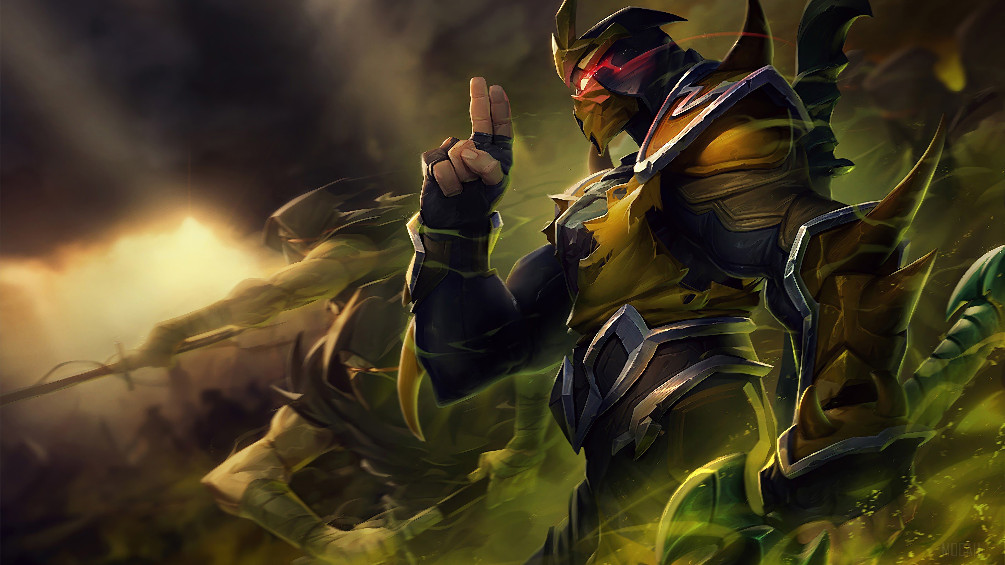 Yellow Jacket Shen from League of Legends 4K HD Wallpaper