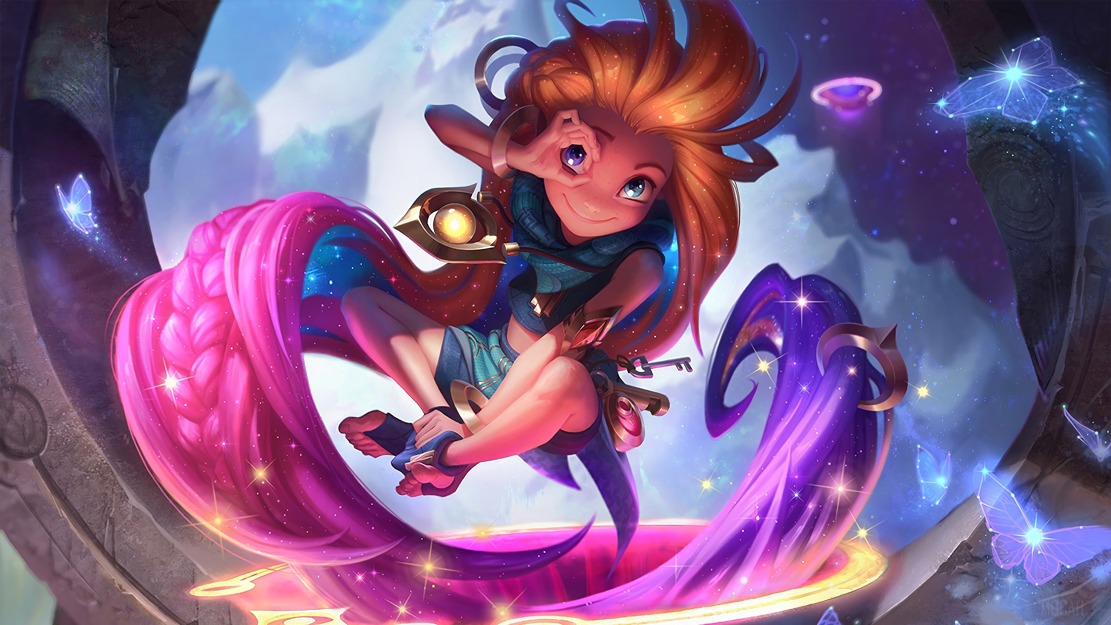 Zoe from League of Legends 4K HD Wallpaper