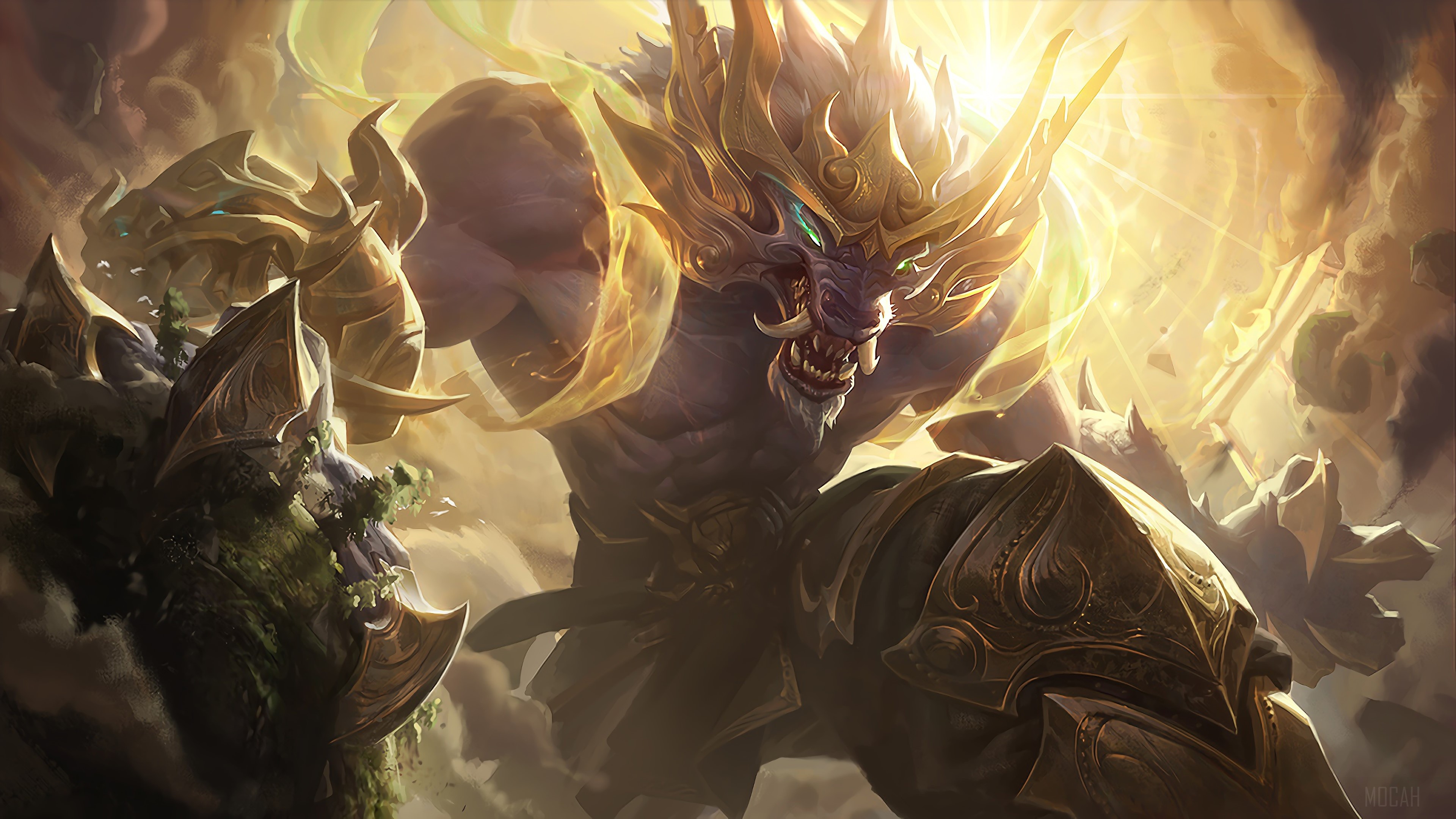 Lunar Guardian Warwick from League of Legends 4K HD Wallpaper