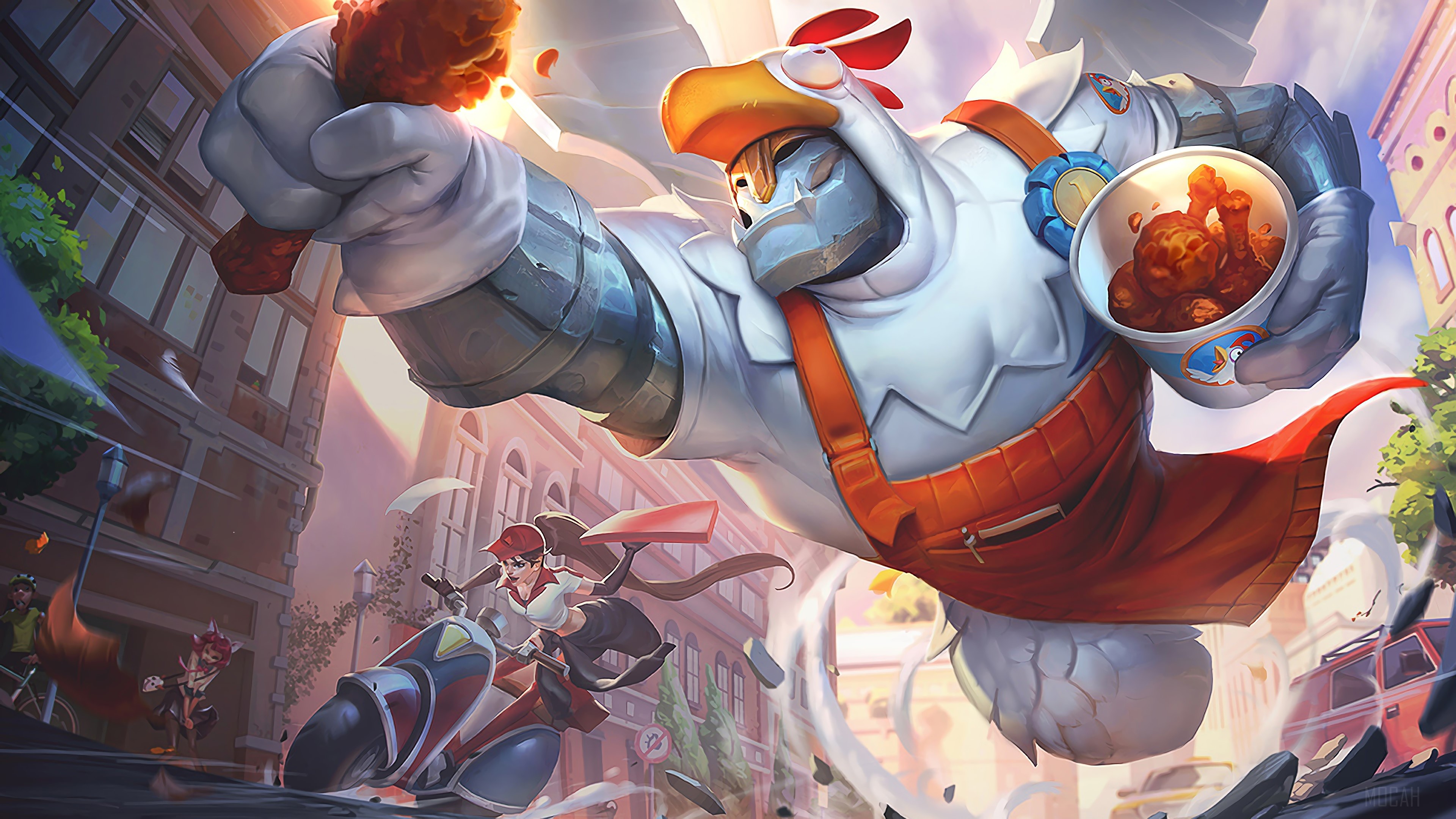 Birdio Galio from League of Legends 4K HD Wallpaper