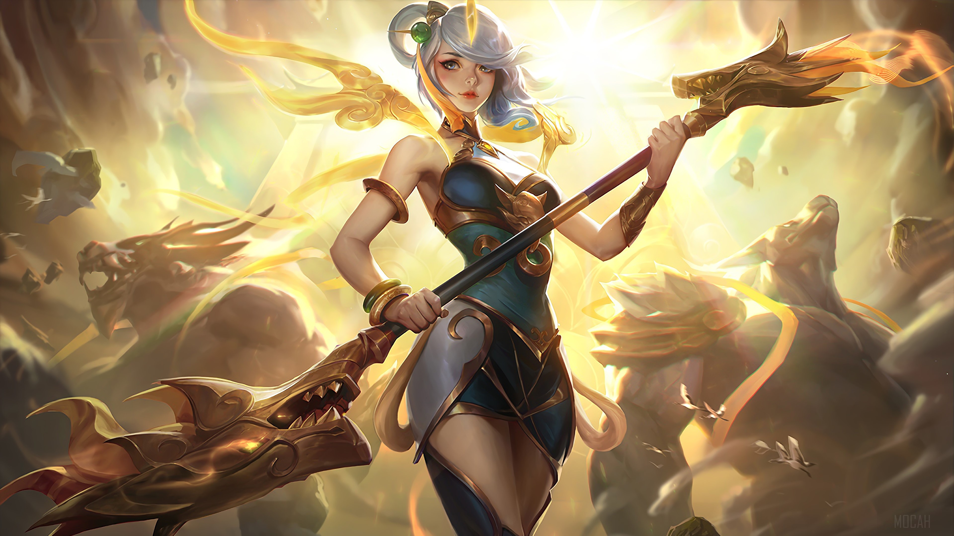 Lunar Empress Lux from League of Legends 4K HD Wallpaper