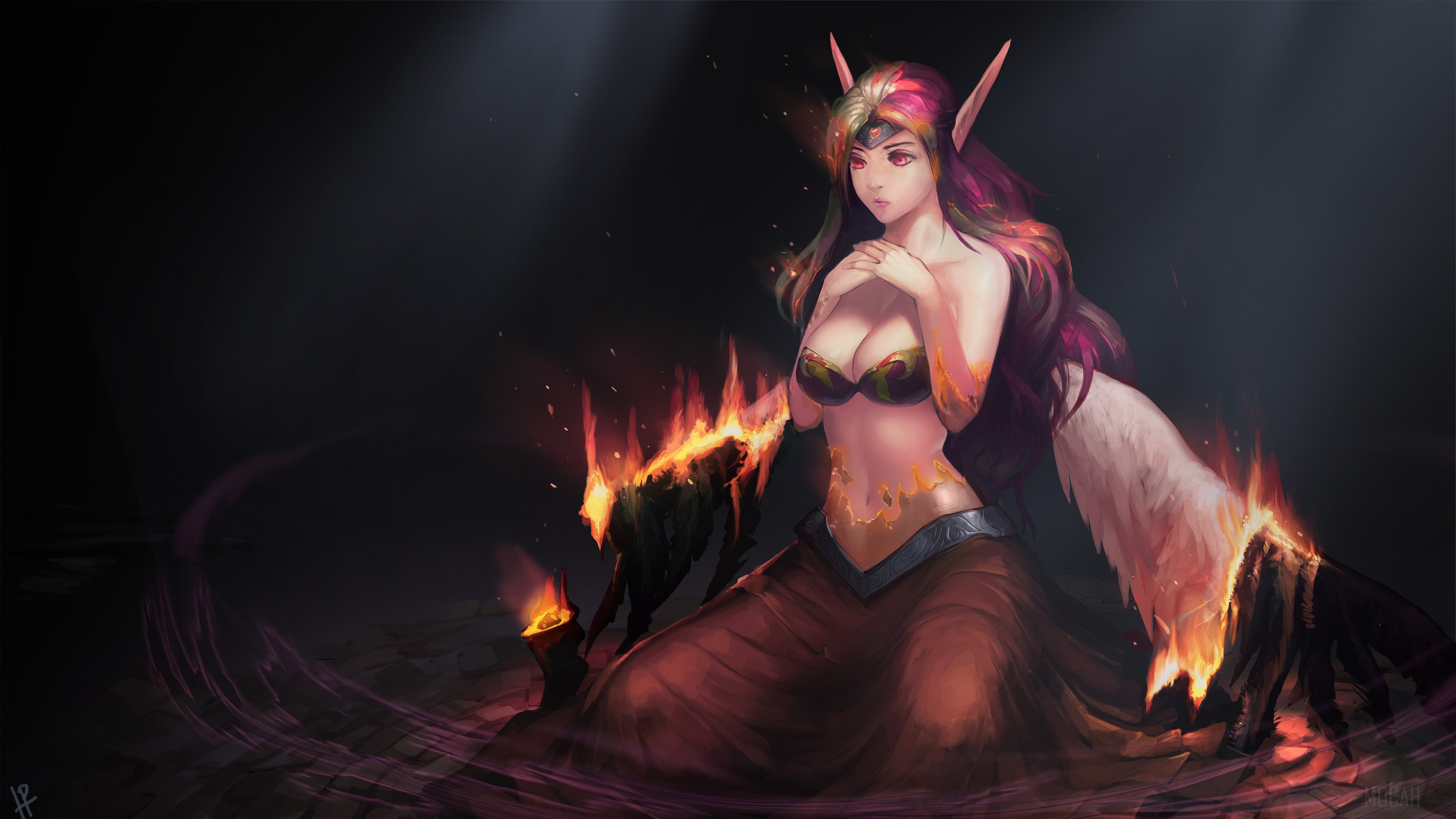 Morgana from League of Legends 4K HD Wallpaper