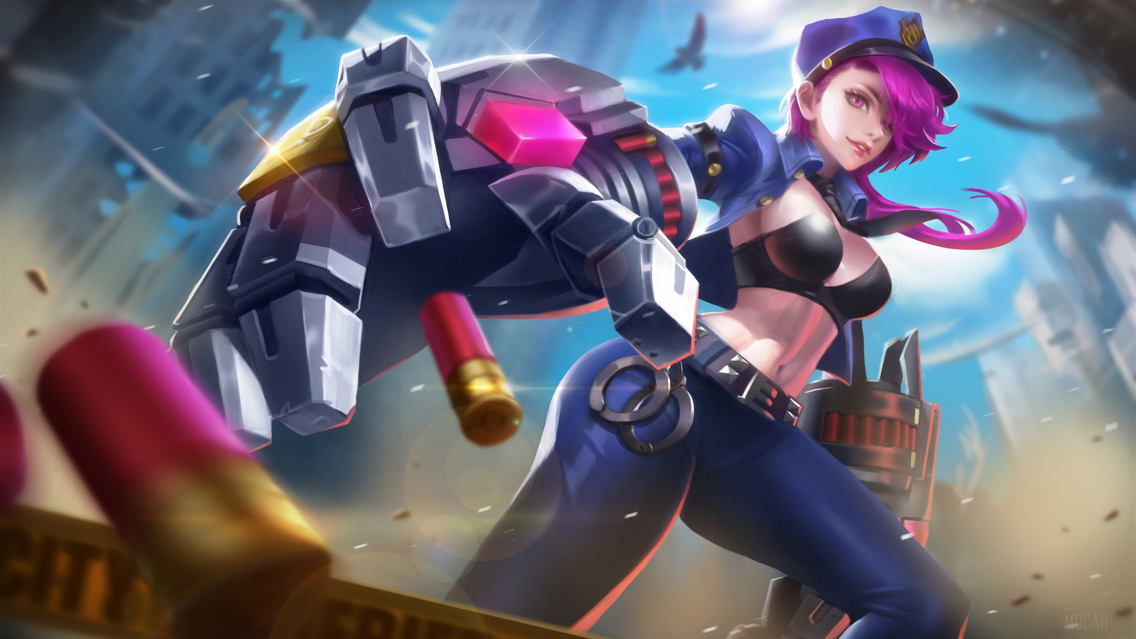 Officer Vi from League of Legends 4K HD Wallpaper