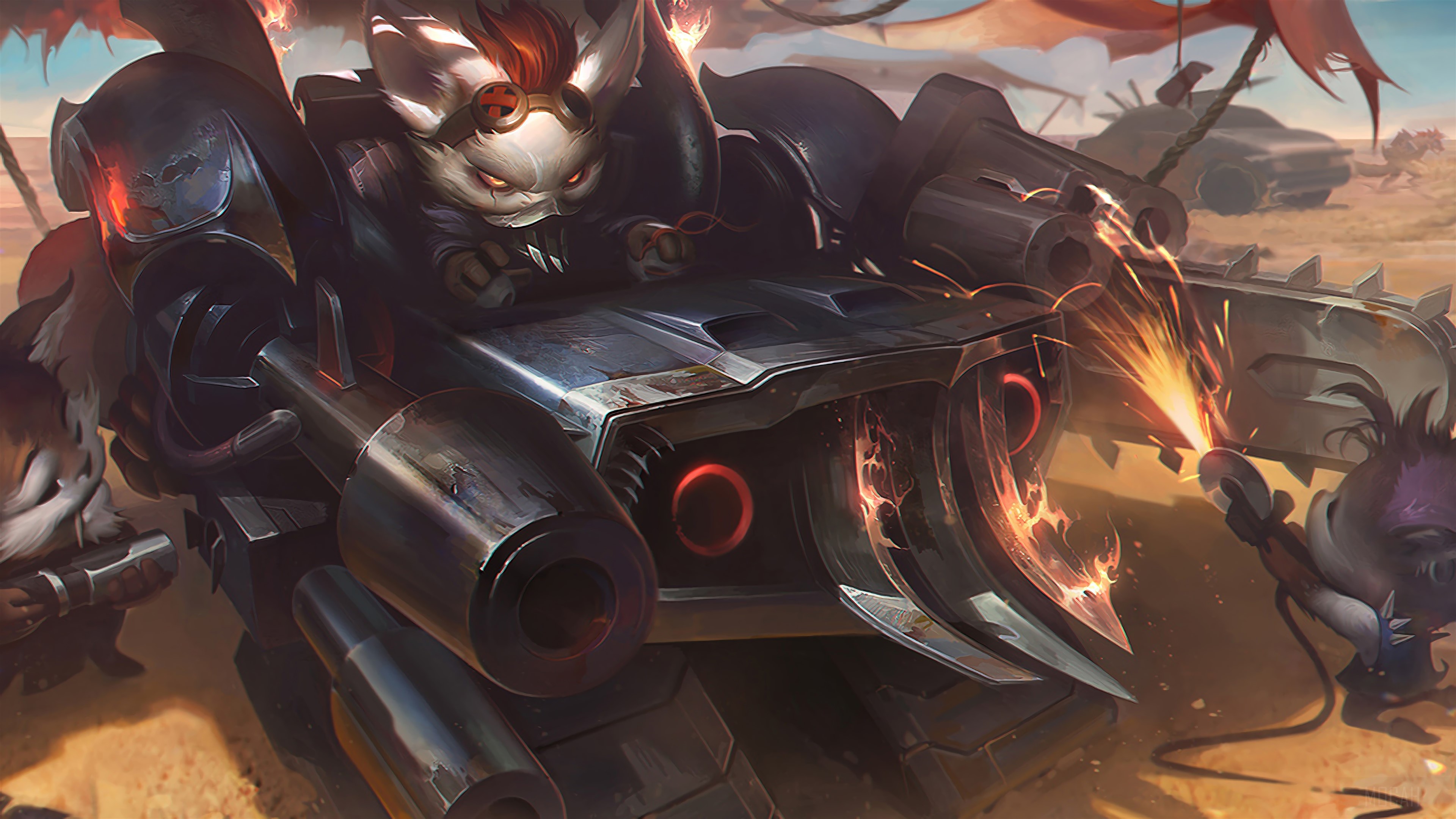 Badlands Baron Rumble from League of Legends 4K HD Wallpaper