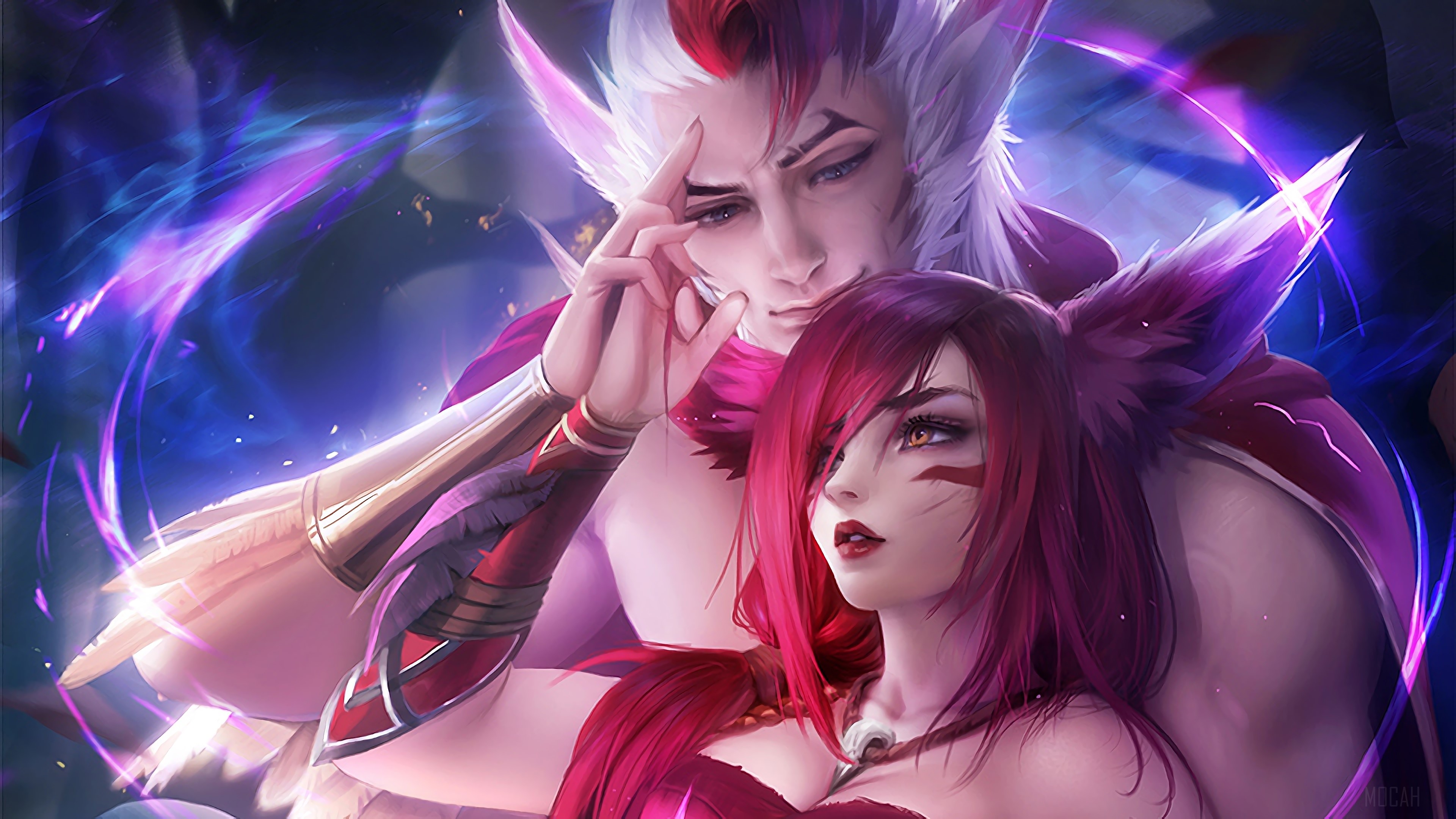 Xayah and Rakan from League of Legends 4K HD Wallpaper