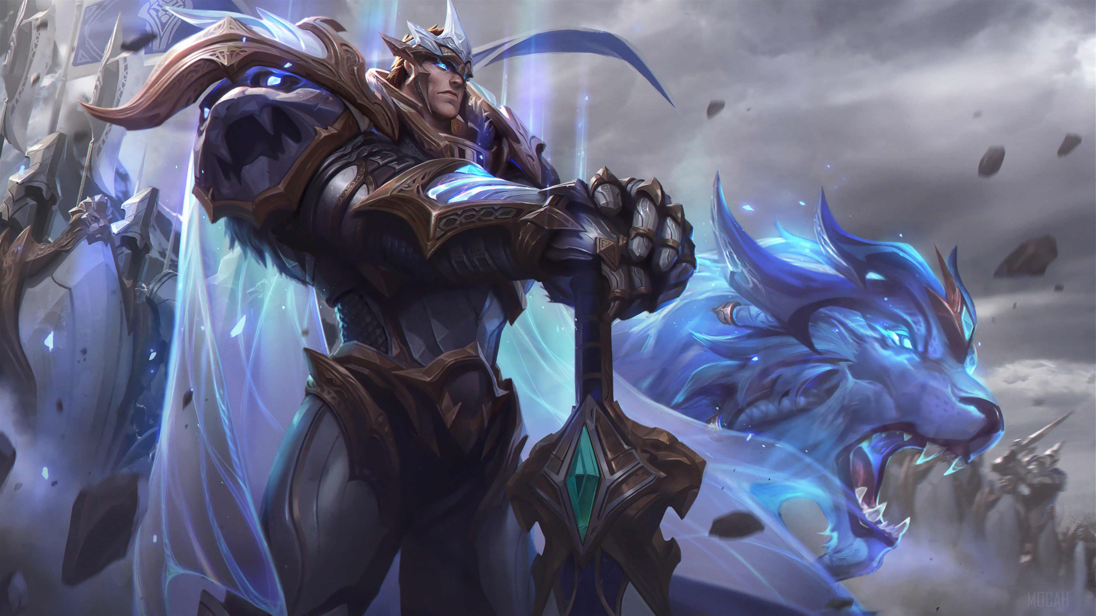 God King Garen from League of Legends 4K HD Wallpaper