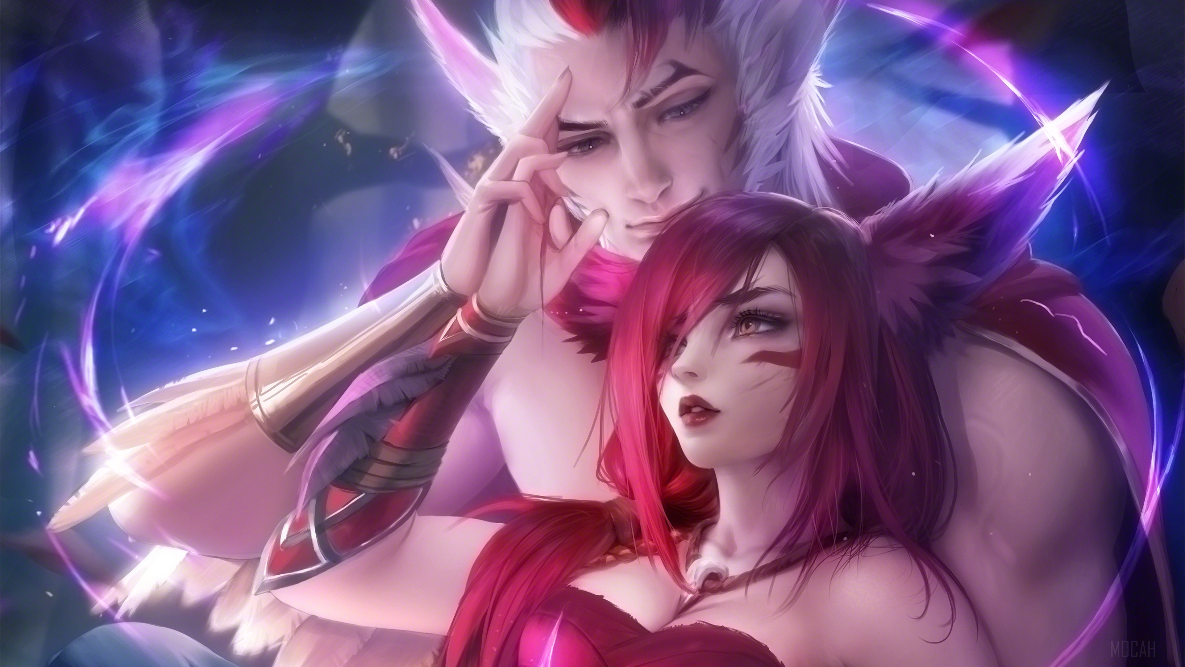 Xayah and Rakan from League of Legends 4K HD Wallpaper
