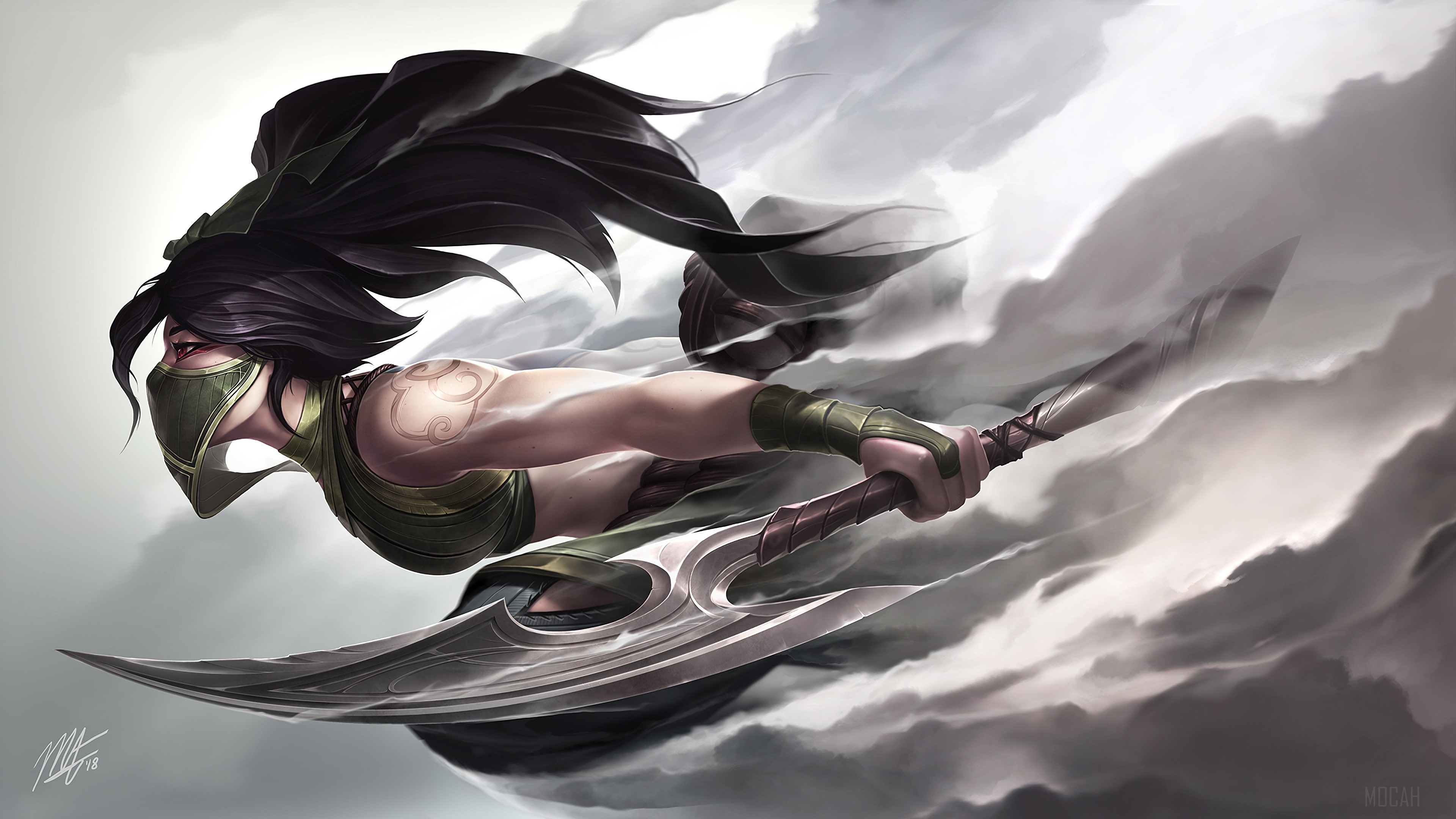 Akali from League of Legends 4K HD Wallpaper