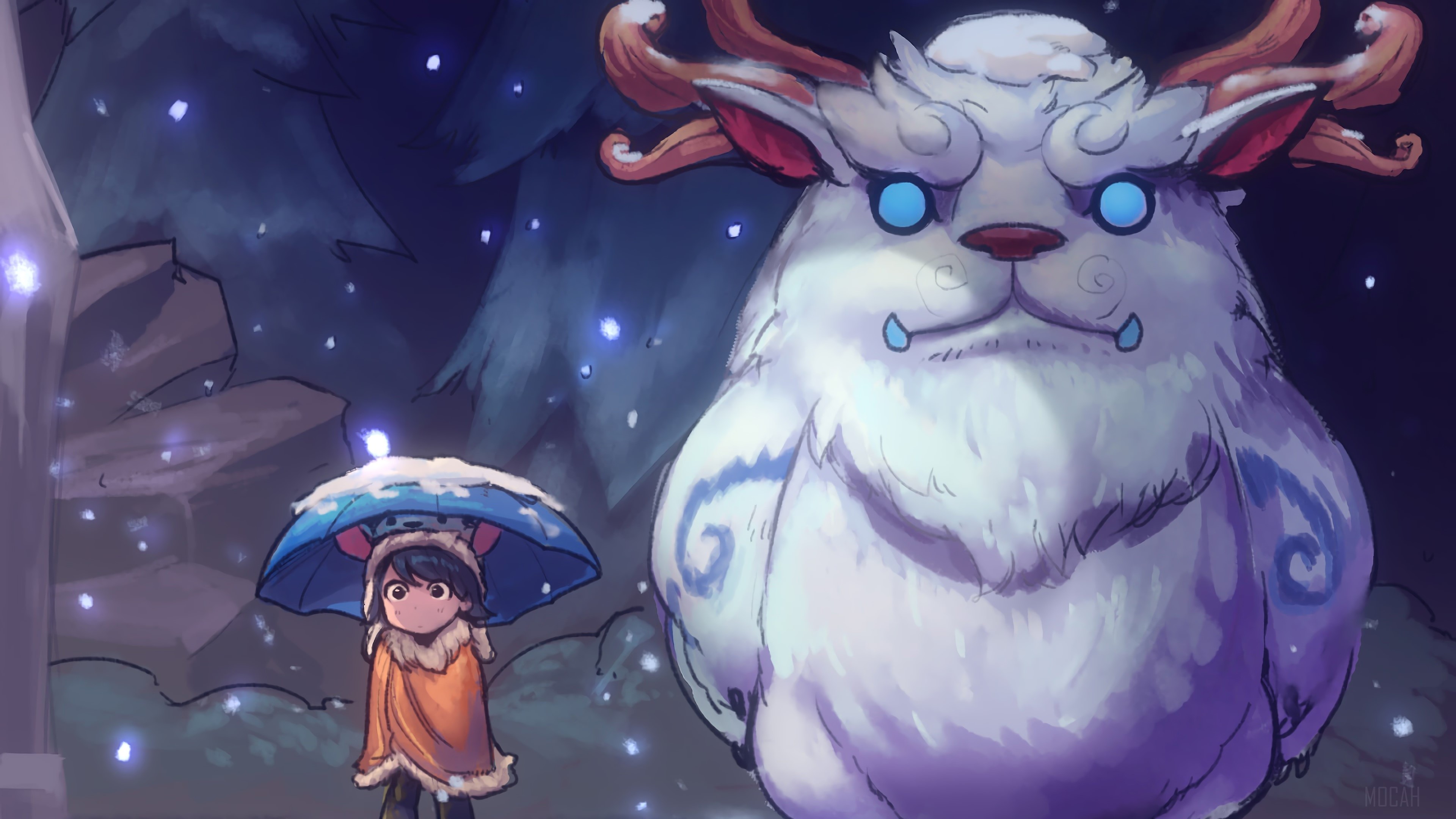 Nunu and Willump from League of Legends 4K HD Wallpaper